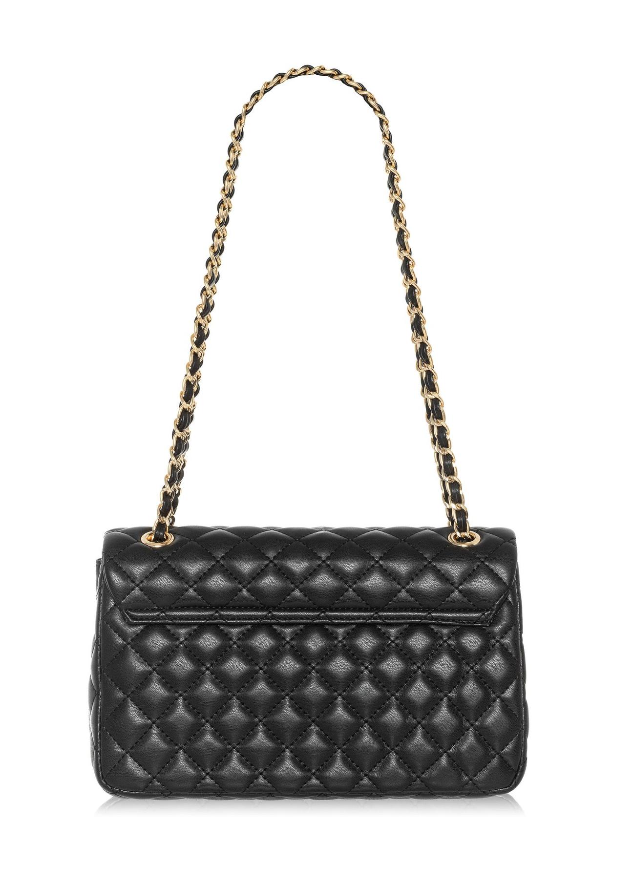 Black quilted chain bag TOREC-0443D-99(W25)-03