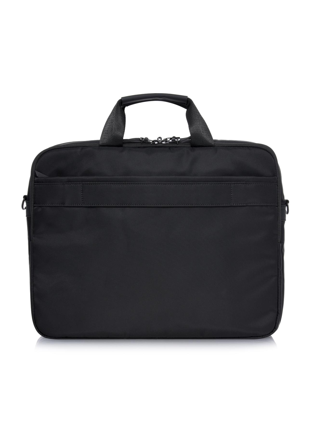 Black men's briefcase with laptop pocket TORMN-0312-99(W24)-02