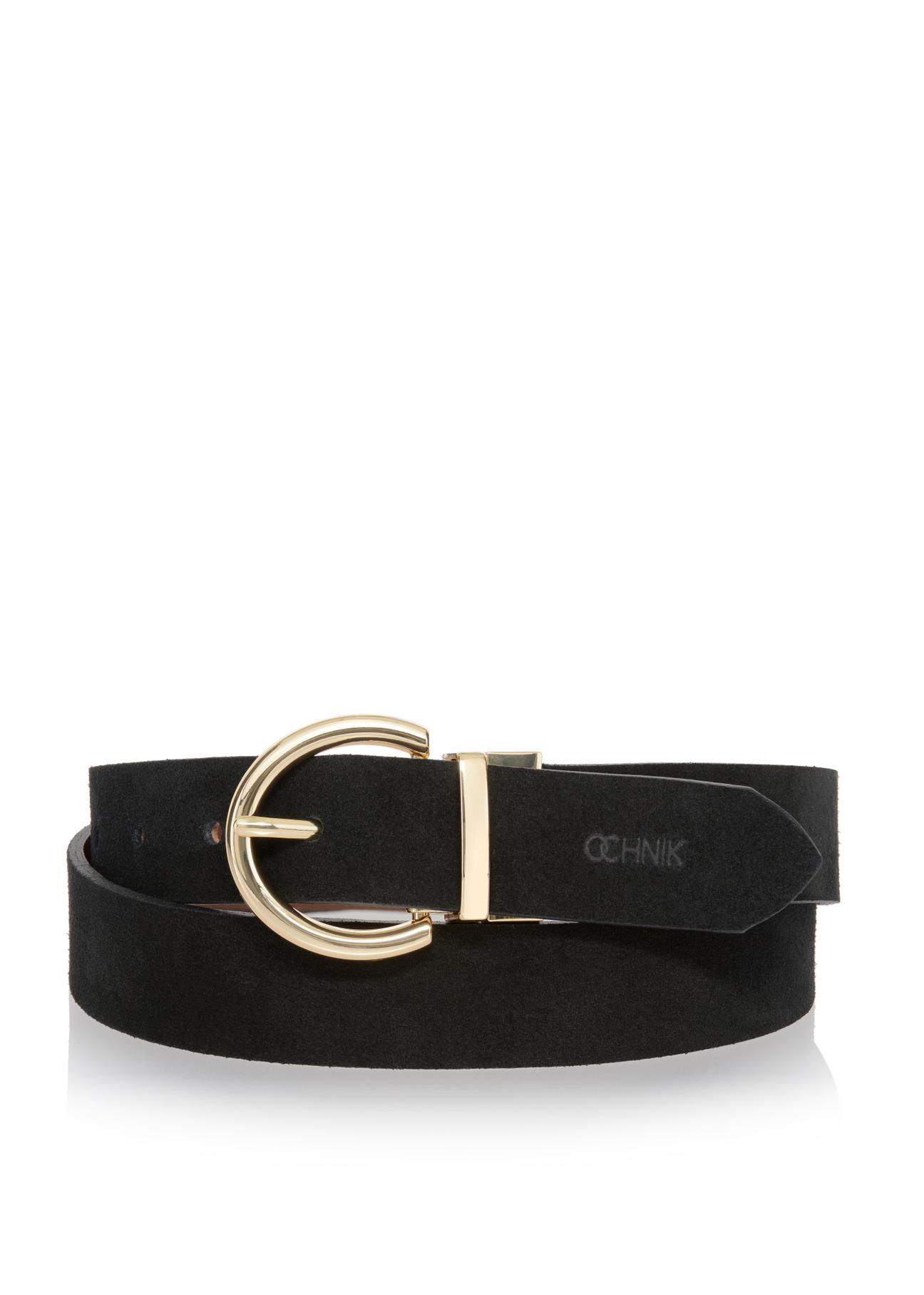 Two-sided brown and black women's belt PASDS-0175B-98(Z24)-01