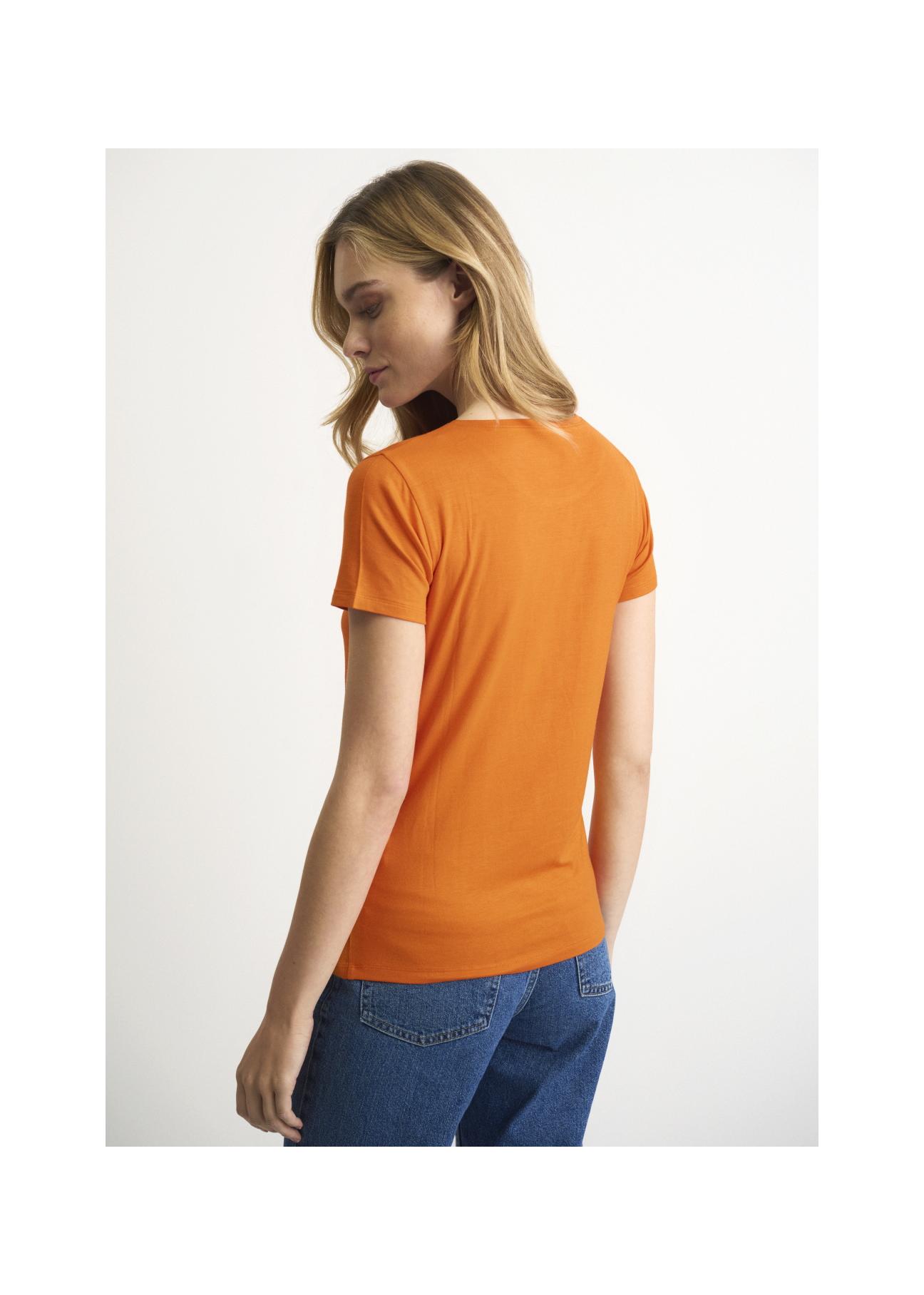 Orange Women's T-shirt with oriole TSHDT-0090-30(W22)-05