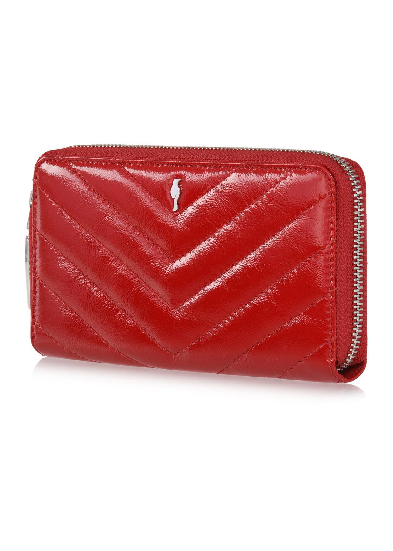 Red large leather women's wallet PORES-0941-41(Z24)-02