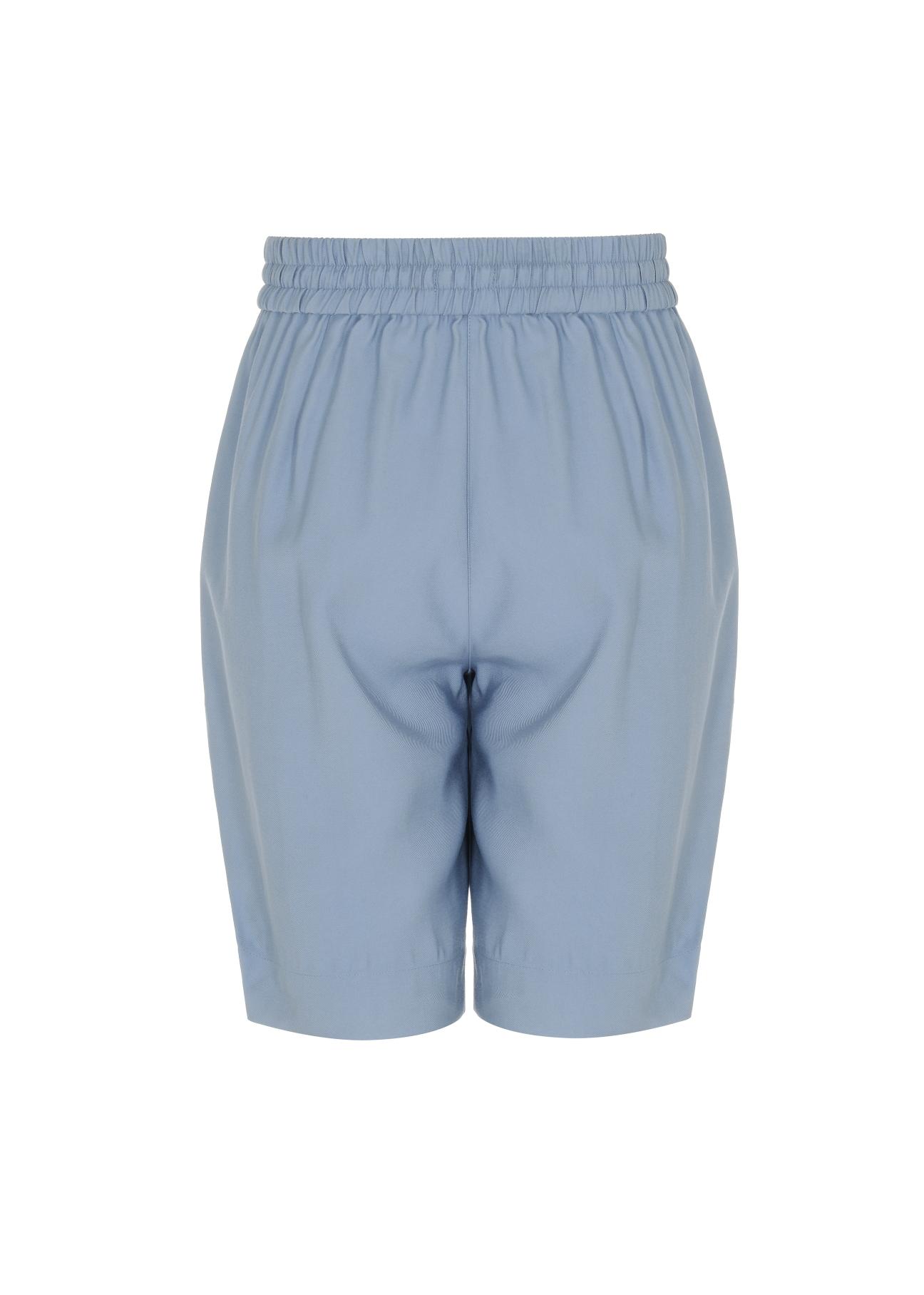 Light blue women's shorts SZODT-0003-62(W22)-03