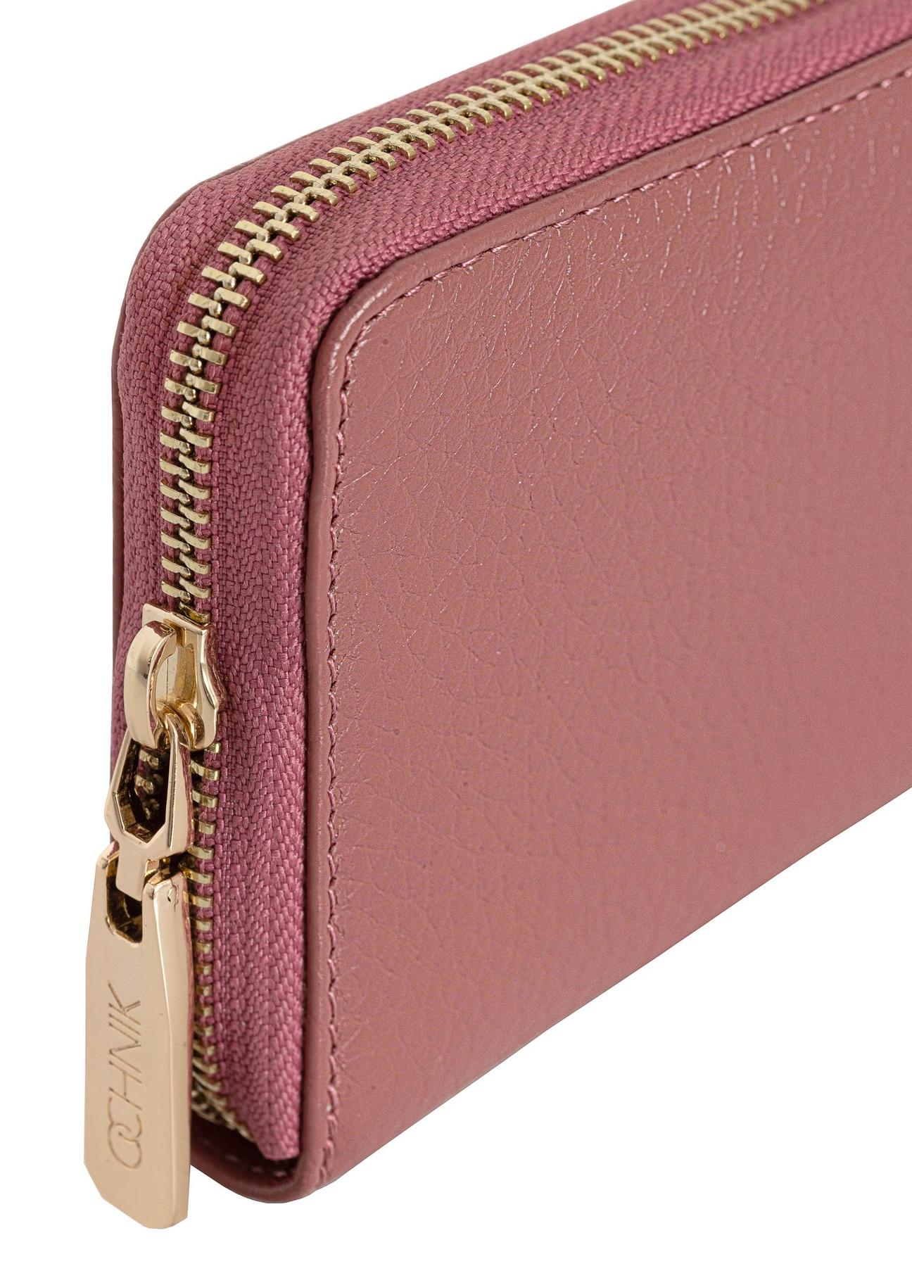 Pink leather women's wallet PORES-0800E-31(Z24)-06