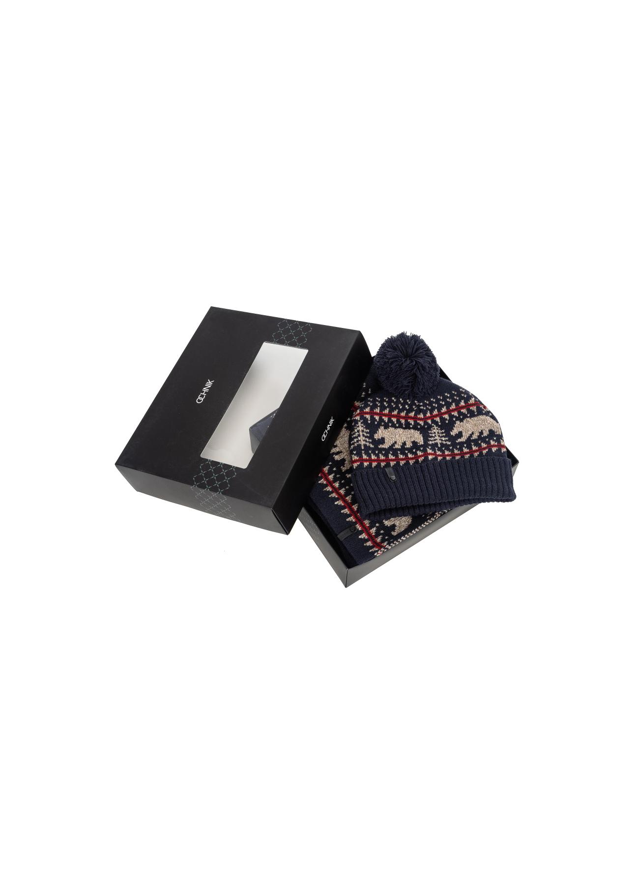 Cap and scarf set ZESTM-0001-69(Z22)-04