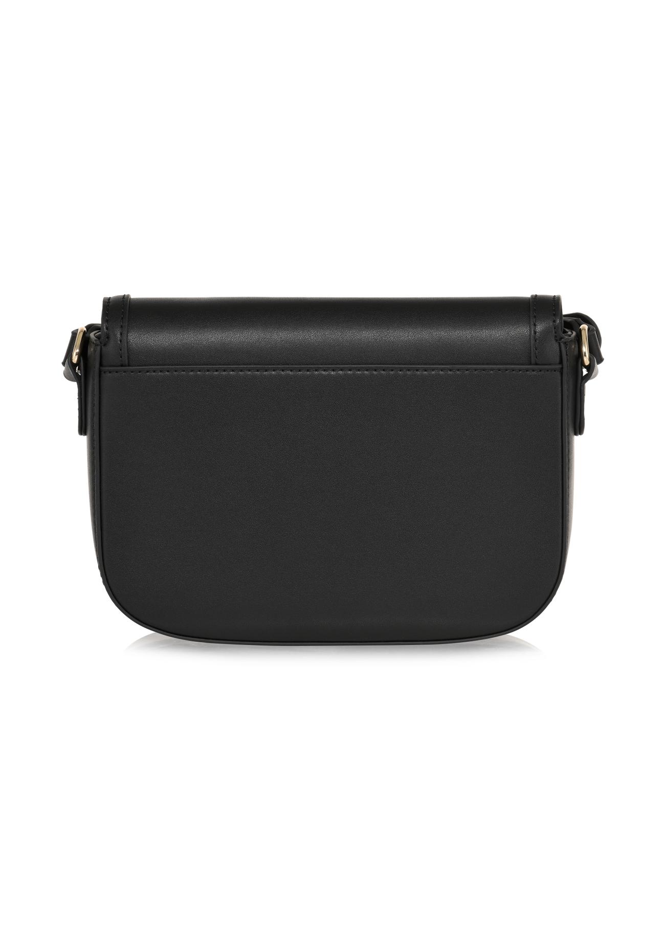 Small black mailbag with decorative buckle TOREC-0896-99(W24)-03