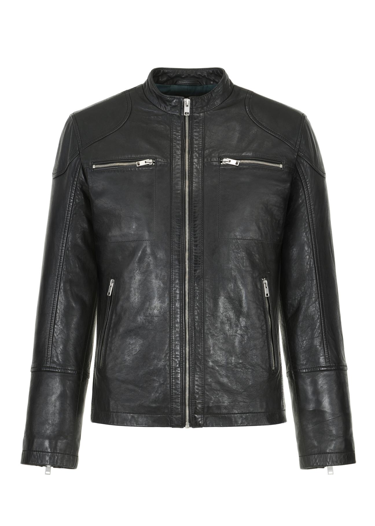 Men's leather jacket KURMS-0281-5471(Z22)-03