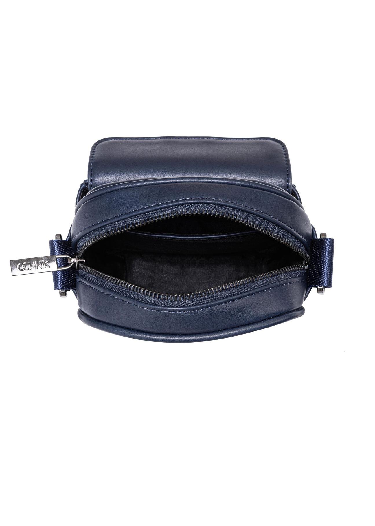 Navy blue men's bag with pocket TORMN-0292-69(W23)-05