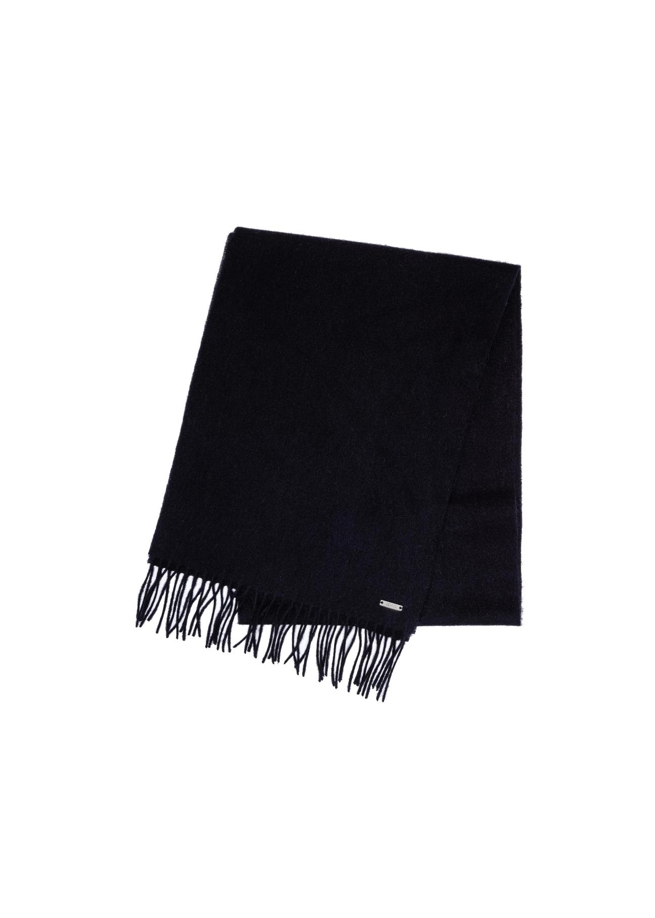 Men's navy blue wool scarf SZAMT-0034-69(Z23)-02