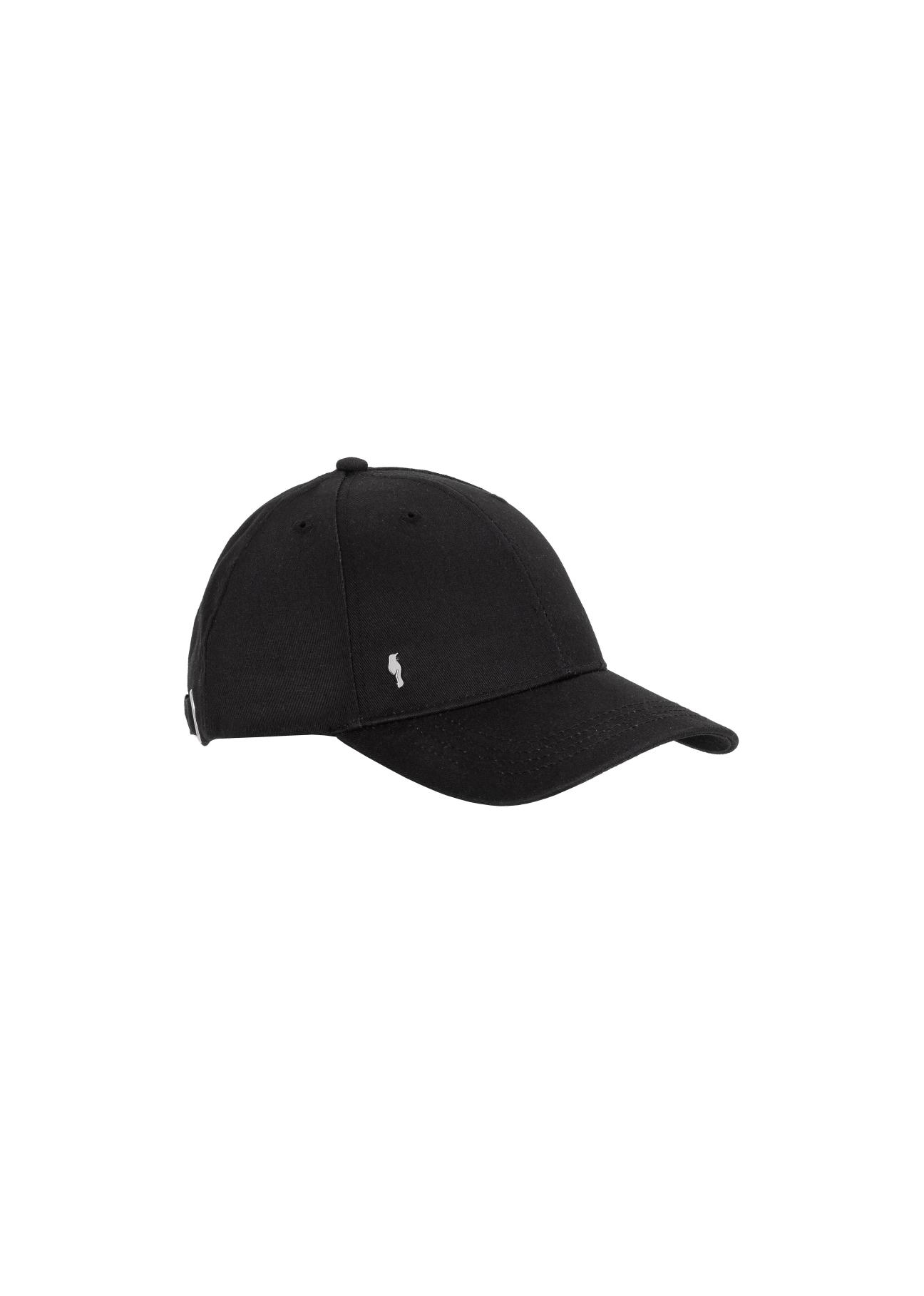 Black baseball cap with logo CZALT-0001-99(W24)-01