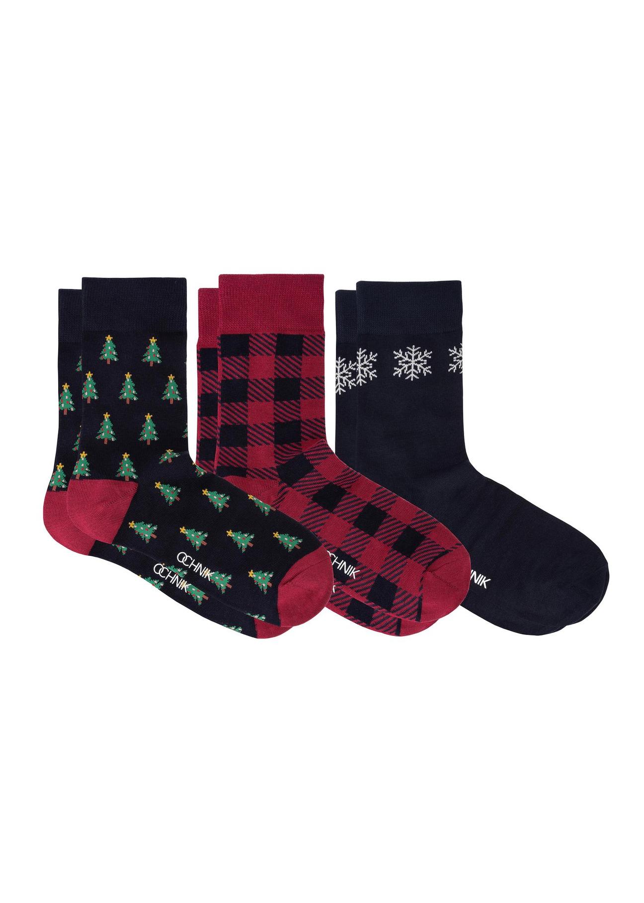 Set of men's Christmas socks ZESMT-0045-15(Z24)-01