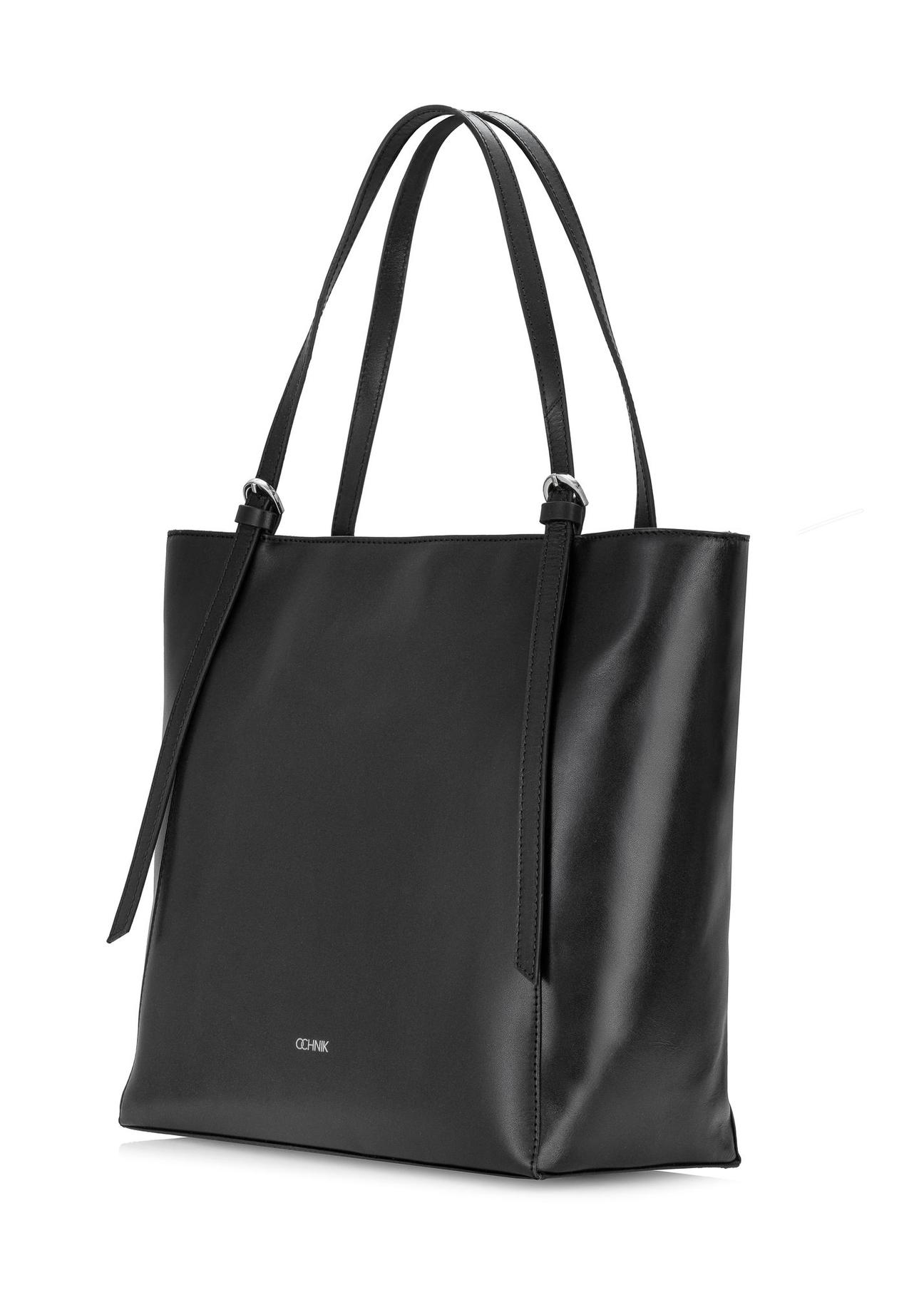 Capacious black women's shopper bag TORES-1058-99(Z24)-02