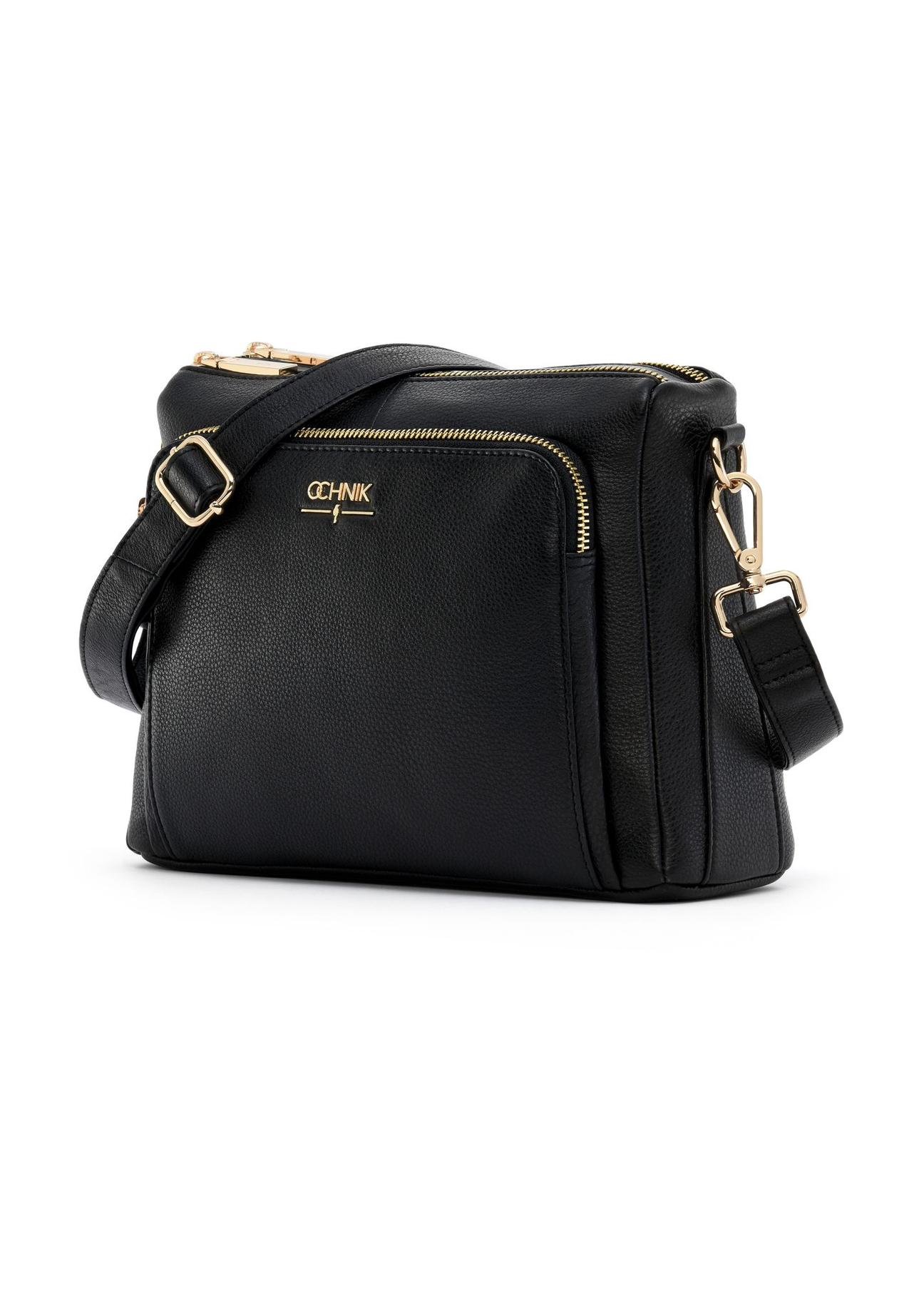 Black leather women's handbag TORES-1081D-99(W25)