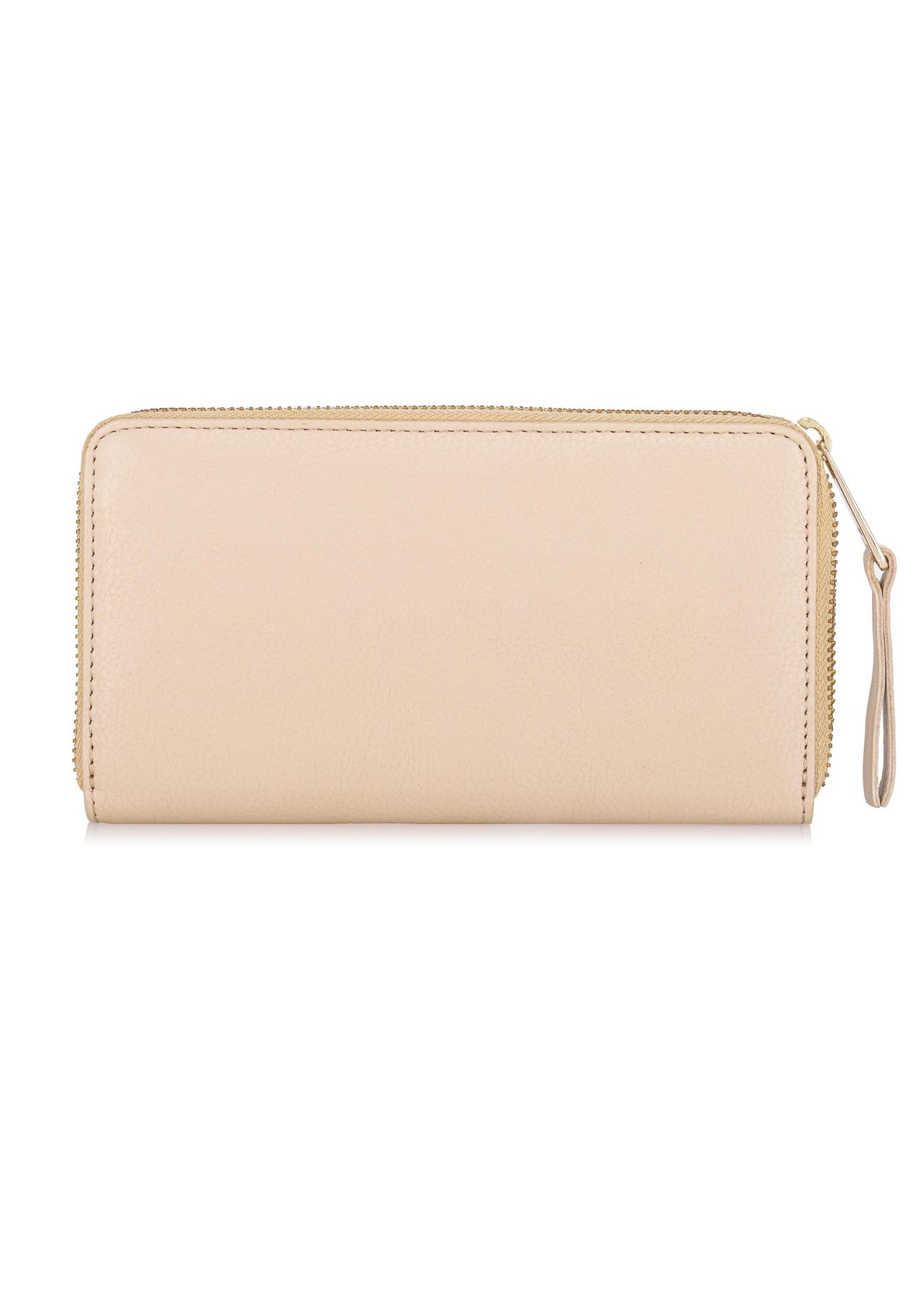 Large cream leather women's wallet PORES-0850-81(W23)-04