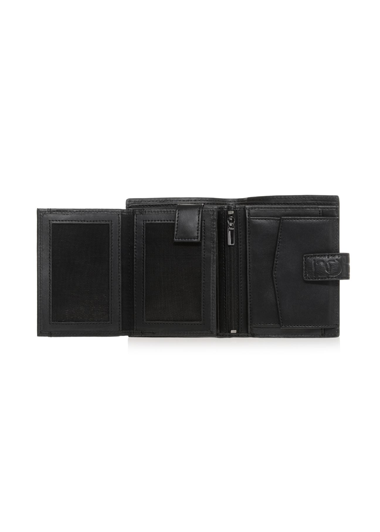 Men's leather wallet with embossing PORMS-0602-98(Z23)-04