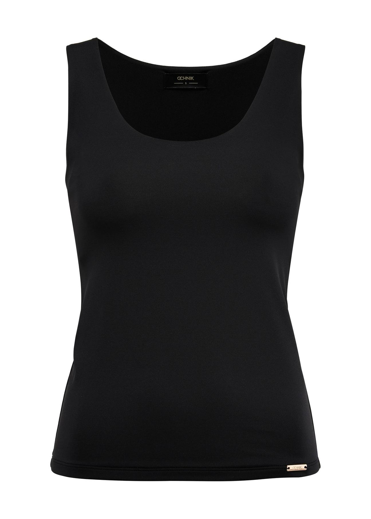 Black women's tank top BLUDT-0179-99(Z24)