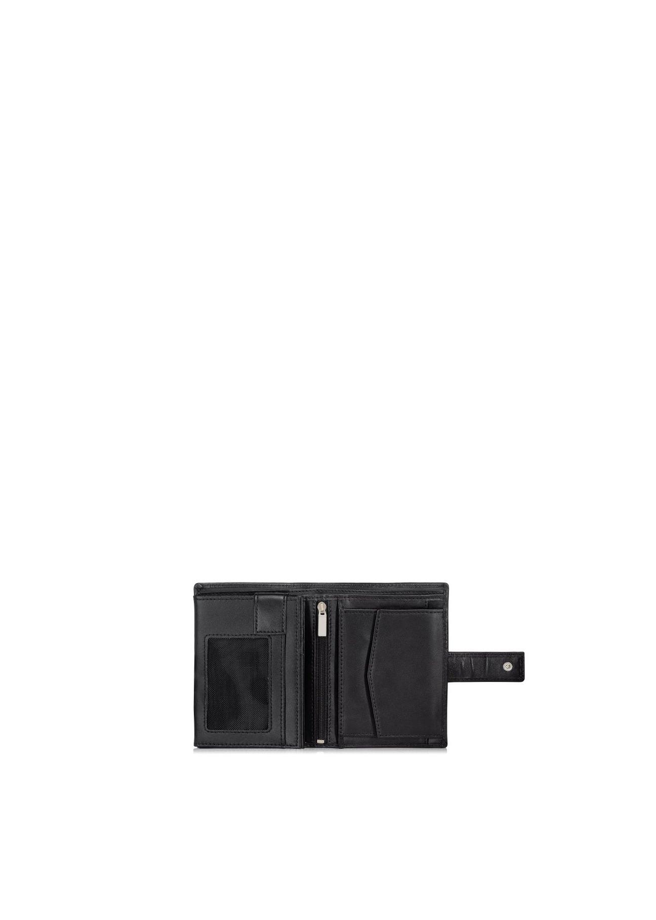 Black leather men's wallet PORMS-0407A-99(Z23)-03