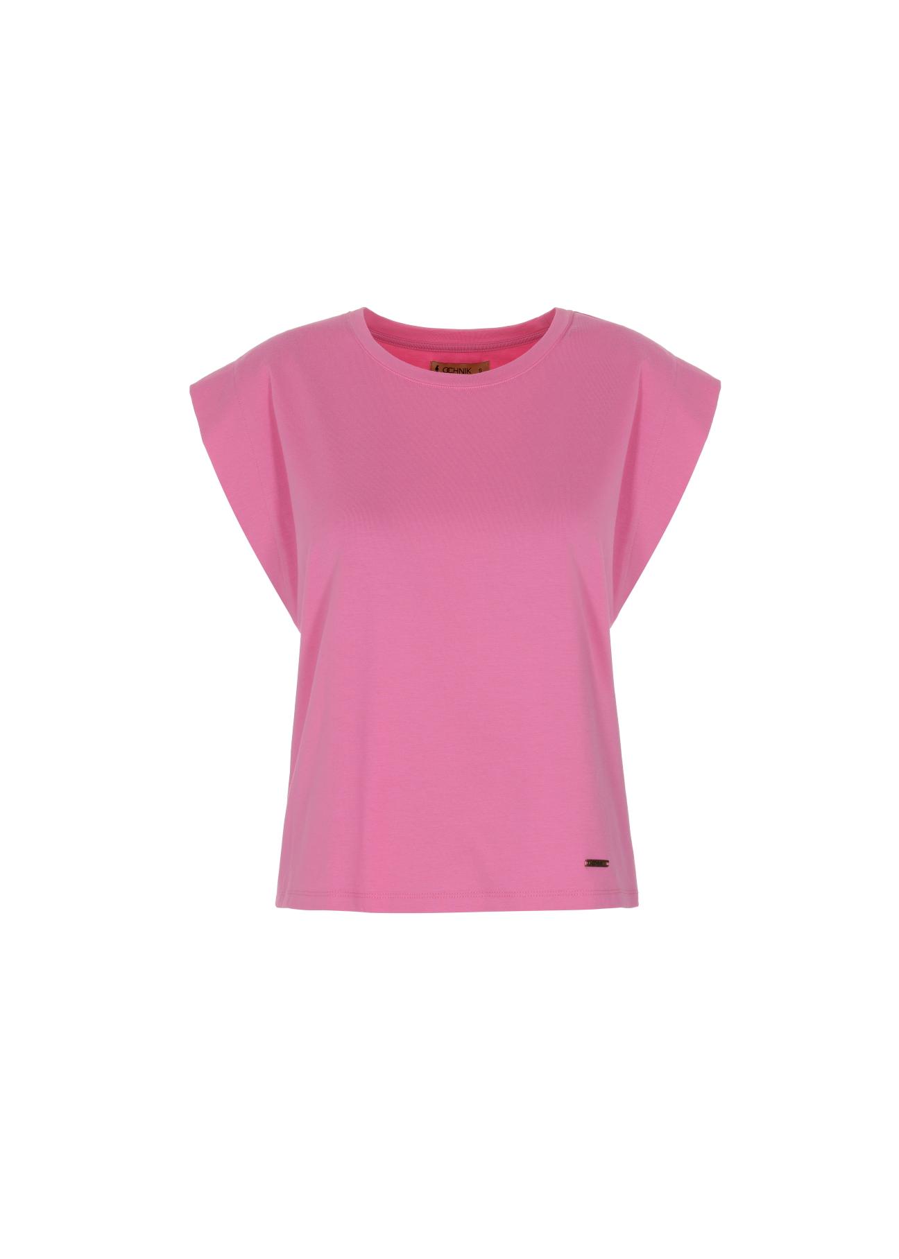 Pink Women's Basic T-shirt TSHDT-0085-31(W22)-02