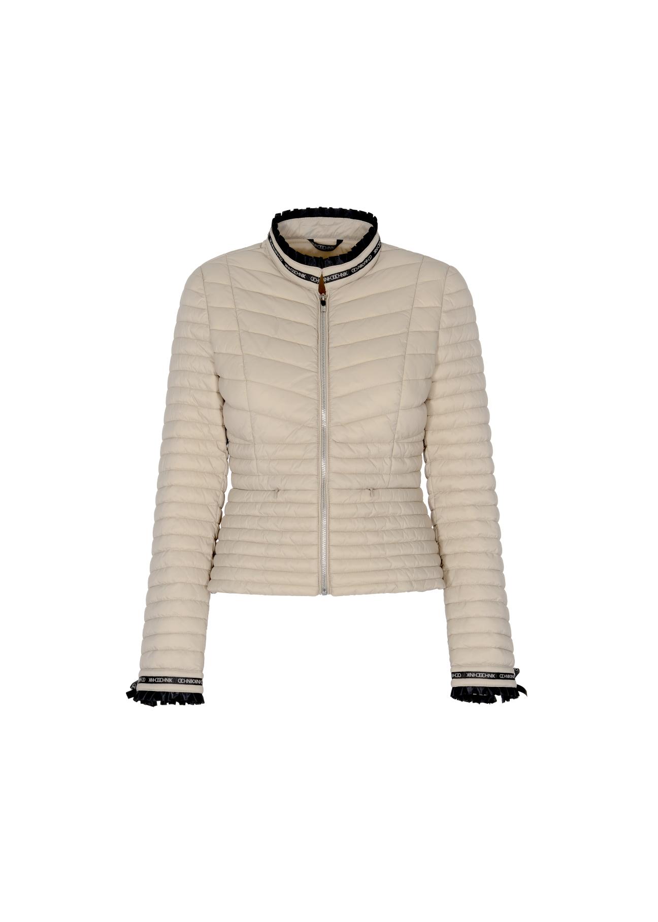 Women's quilted jacket with ribbons KURDT-0294-81(W23)-03