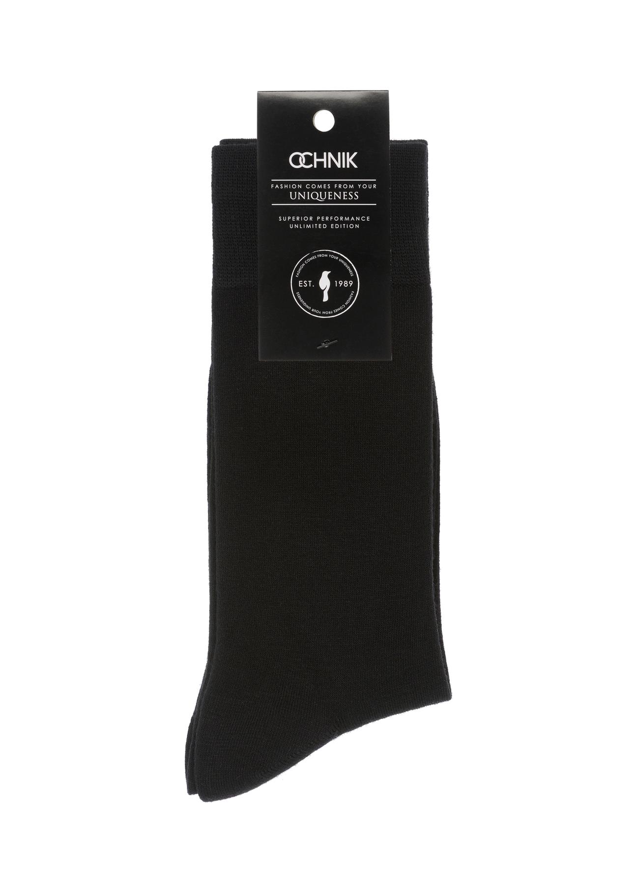 Long black men's socks SKAMT-0018A-99(Z24)-02