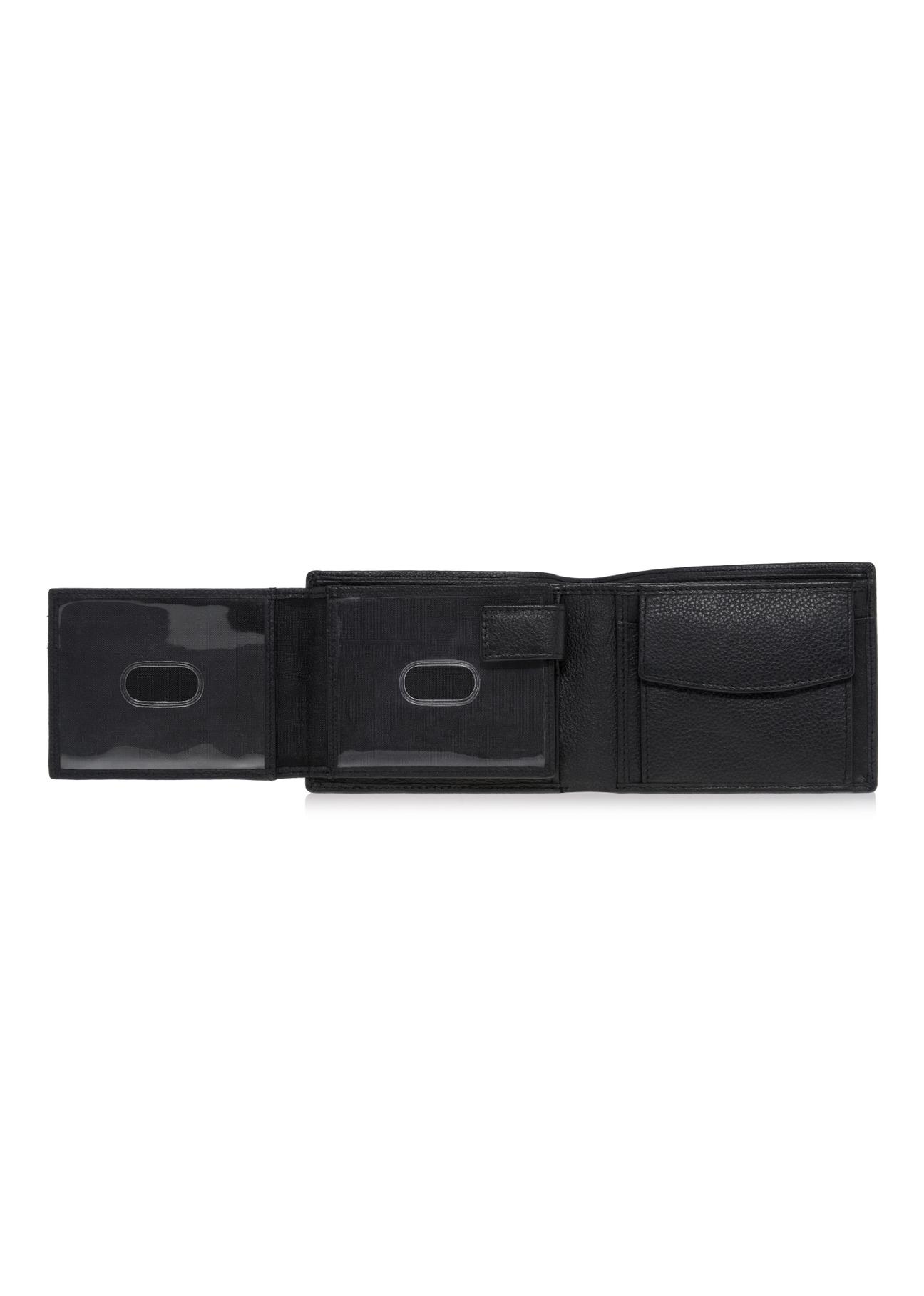 Men's leather wallet with embossing PORMS-0011A-99(W23)-05