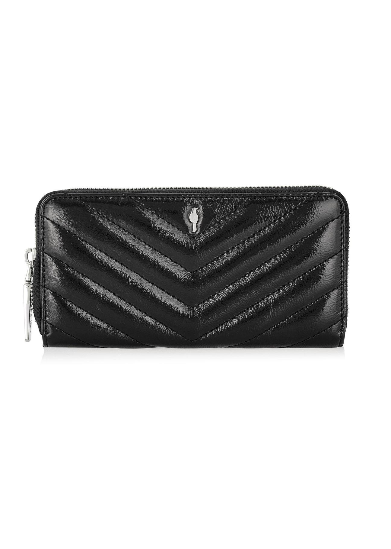 Black large leather women's wallet PORES-0941-99(Z24)-01