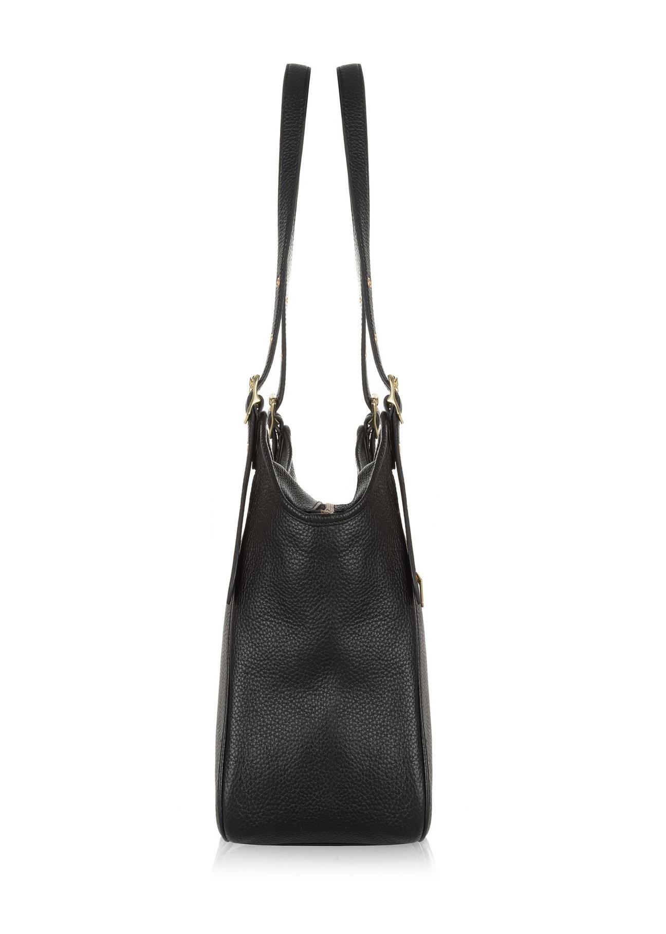 Black leather large women's handbag TORES-1042-99(Z24)-03