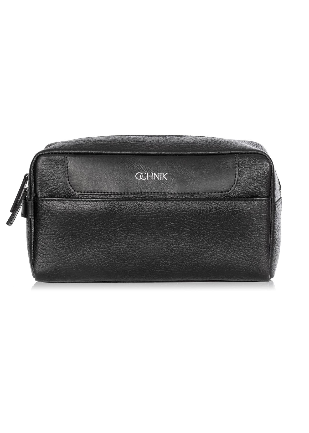 Men's leather cosmetic bag with logo TORMS-0298-99(W24)-01