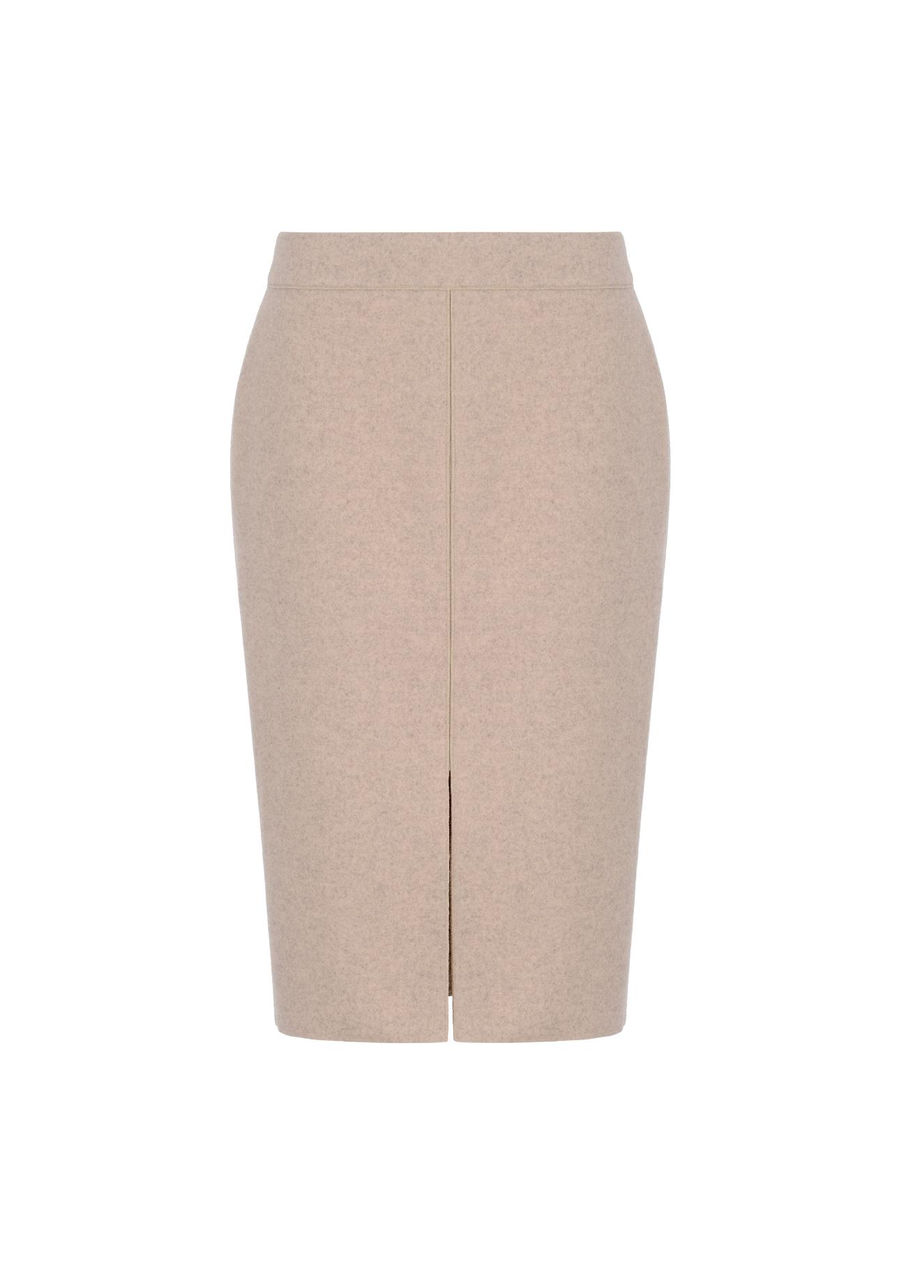 Beige pencil skirt SPCDT-0037-81(Z20)-03