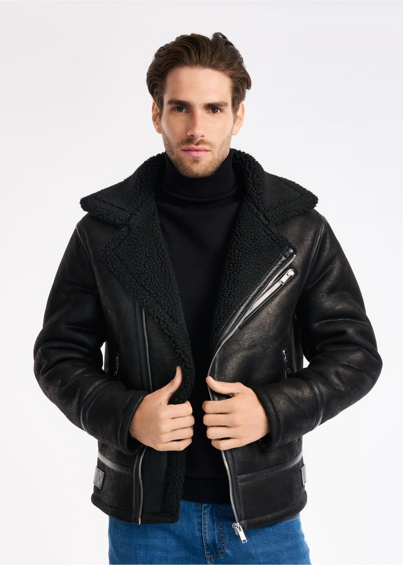 Men's sheepskin coat FUTMP-0001-99(Z22)-01