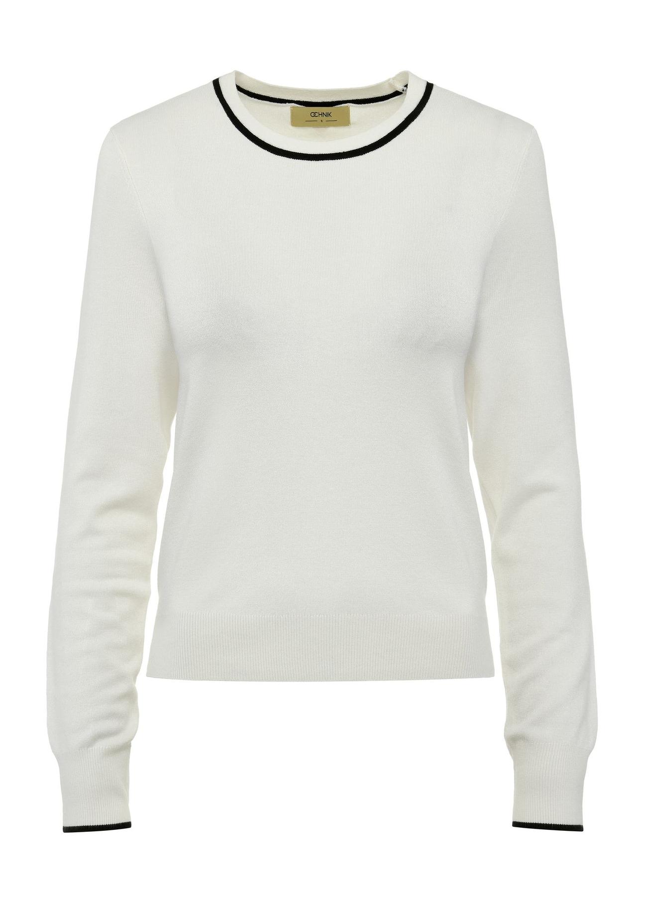 Cream women's sweater SWEDT-0230-12(W25)-01