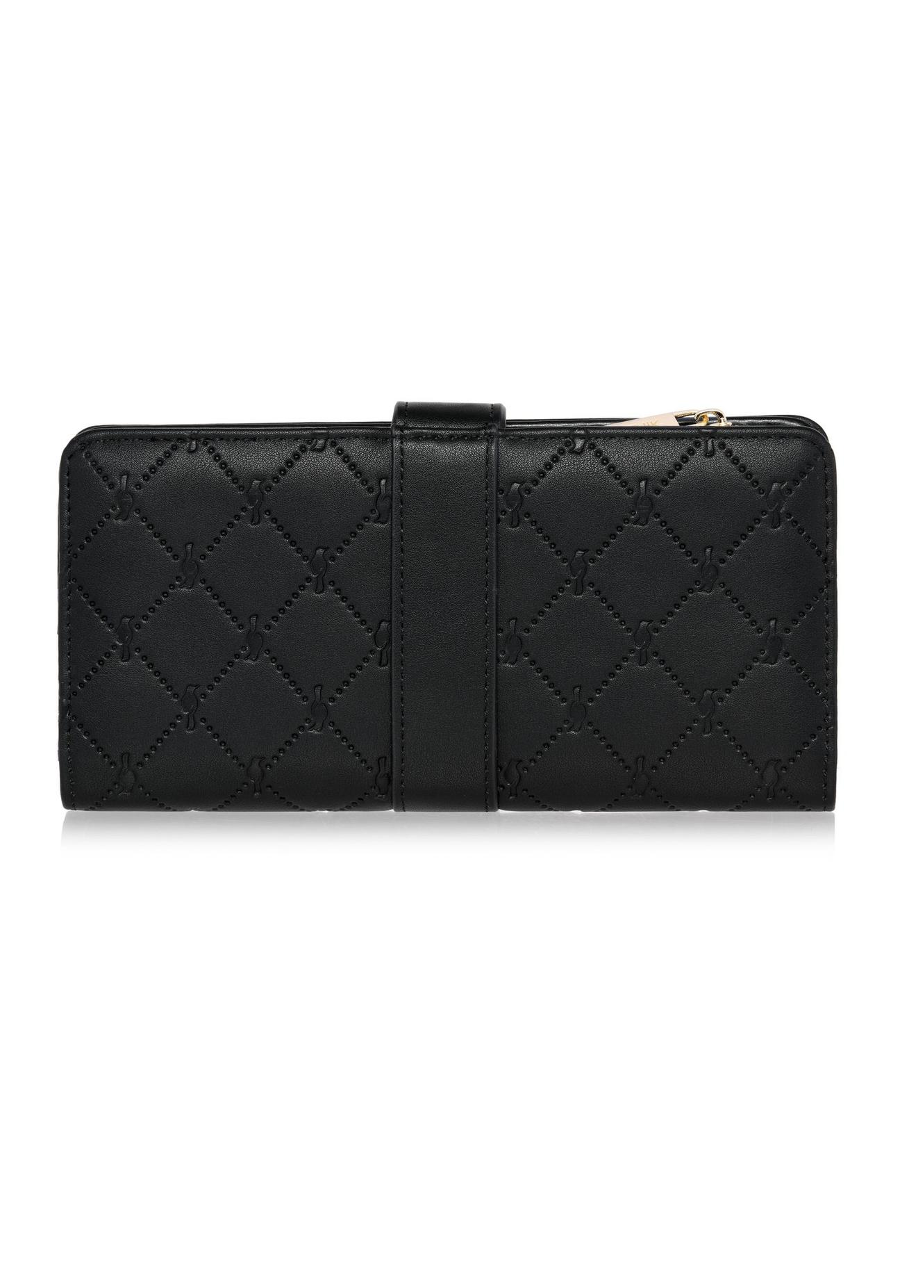 Large black women's wallet with embossing POREC-0390-99(Z24)