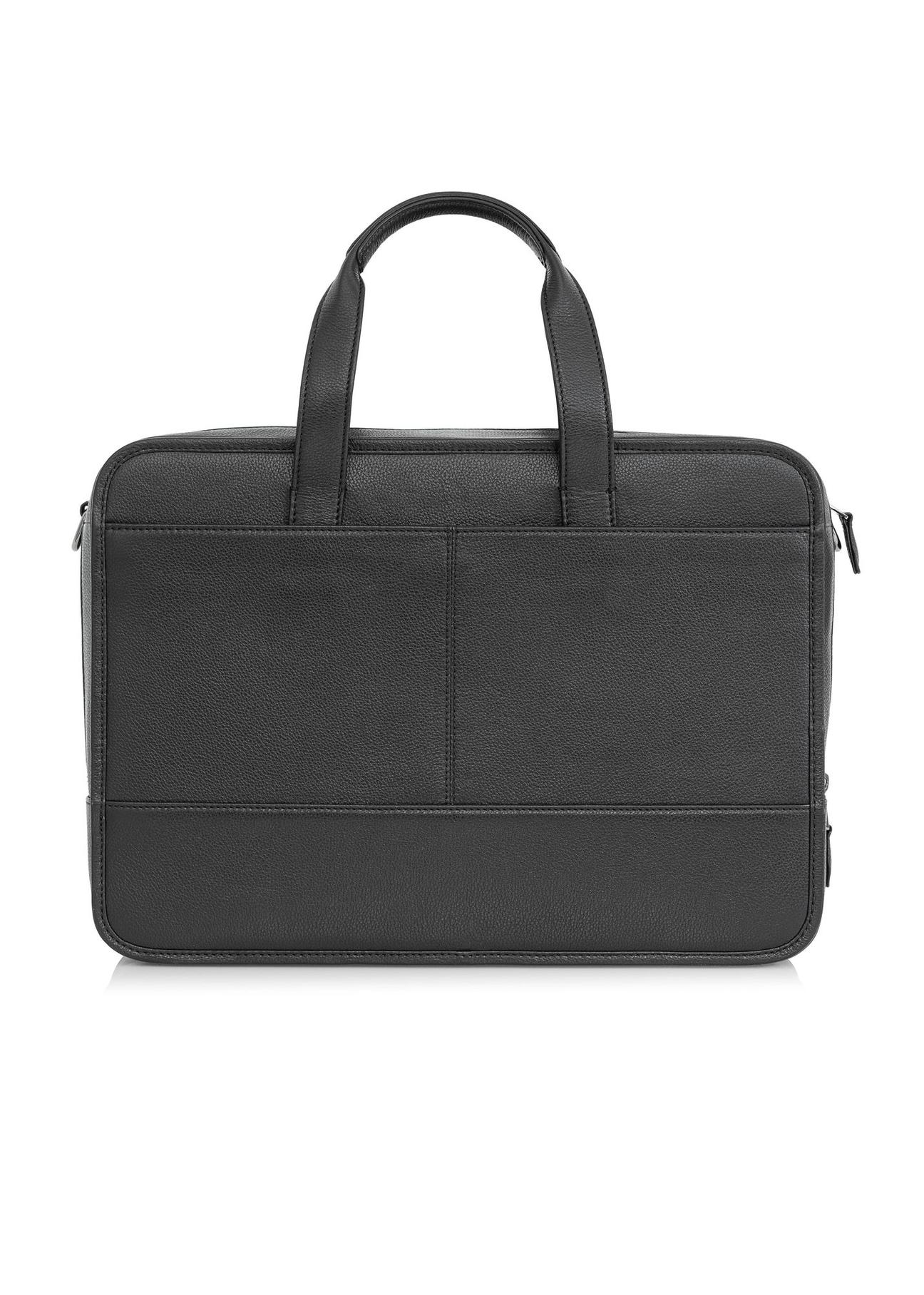 Black leather men's bag TORMS-0448-99(W25)-04