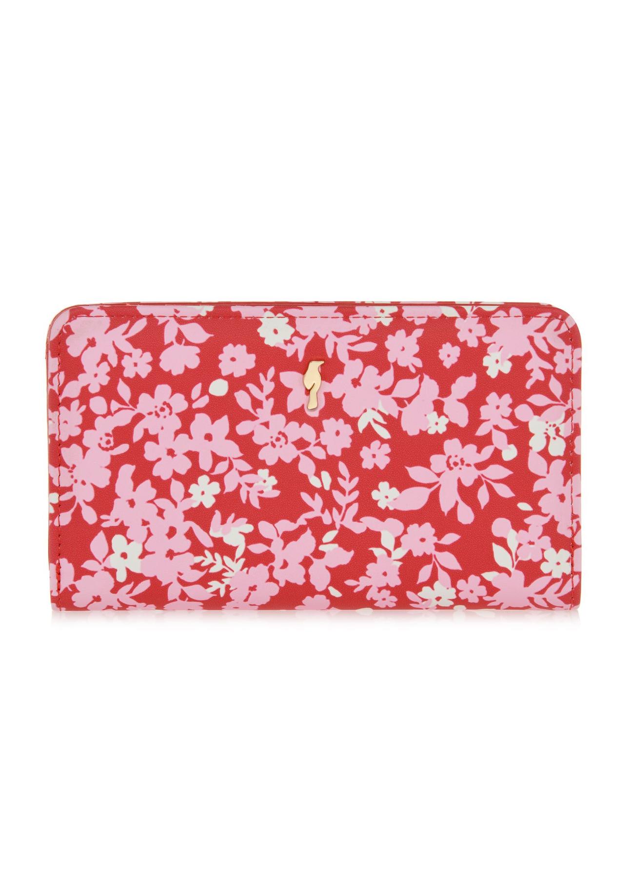 Women's wallet with floral pattern POREC-0370-15(W24)-01