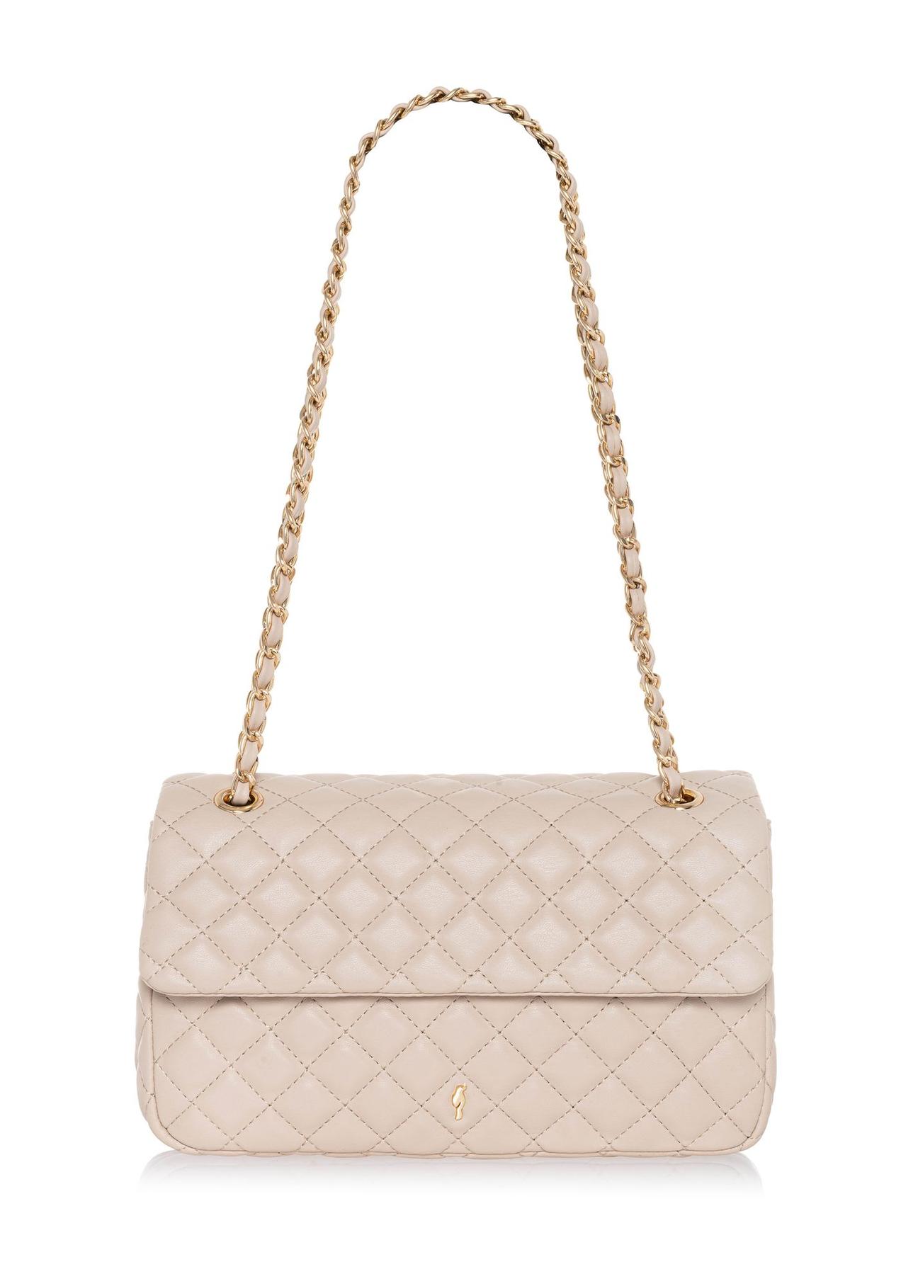 Cream quilted chain bag TOREC-0443D-12(W25)-01