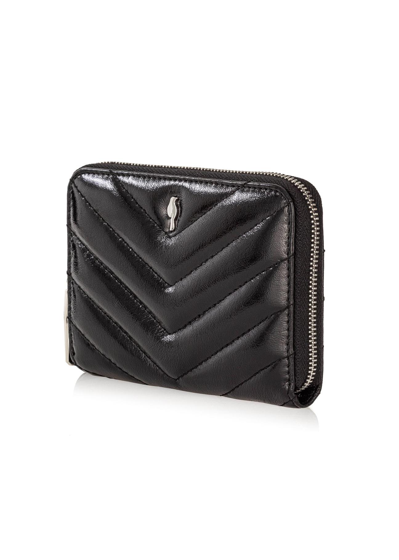 Black leather medium women's wallet PORES-0942-99(Z24)-02