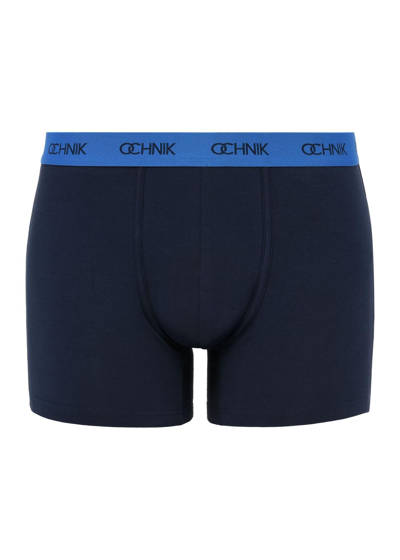 Three-pack of navy blue men's boxers ZESMB-0008-69(Z24)-03