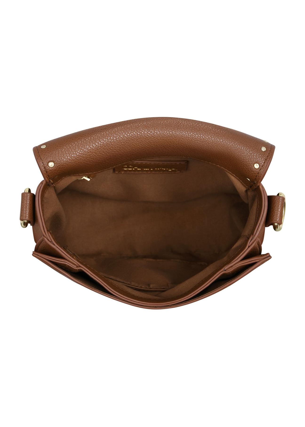 Women's small brown mailbag TOREC-0880-89(W24)-05