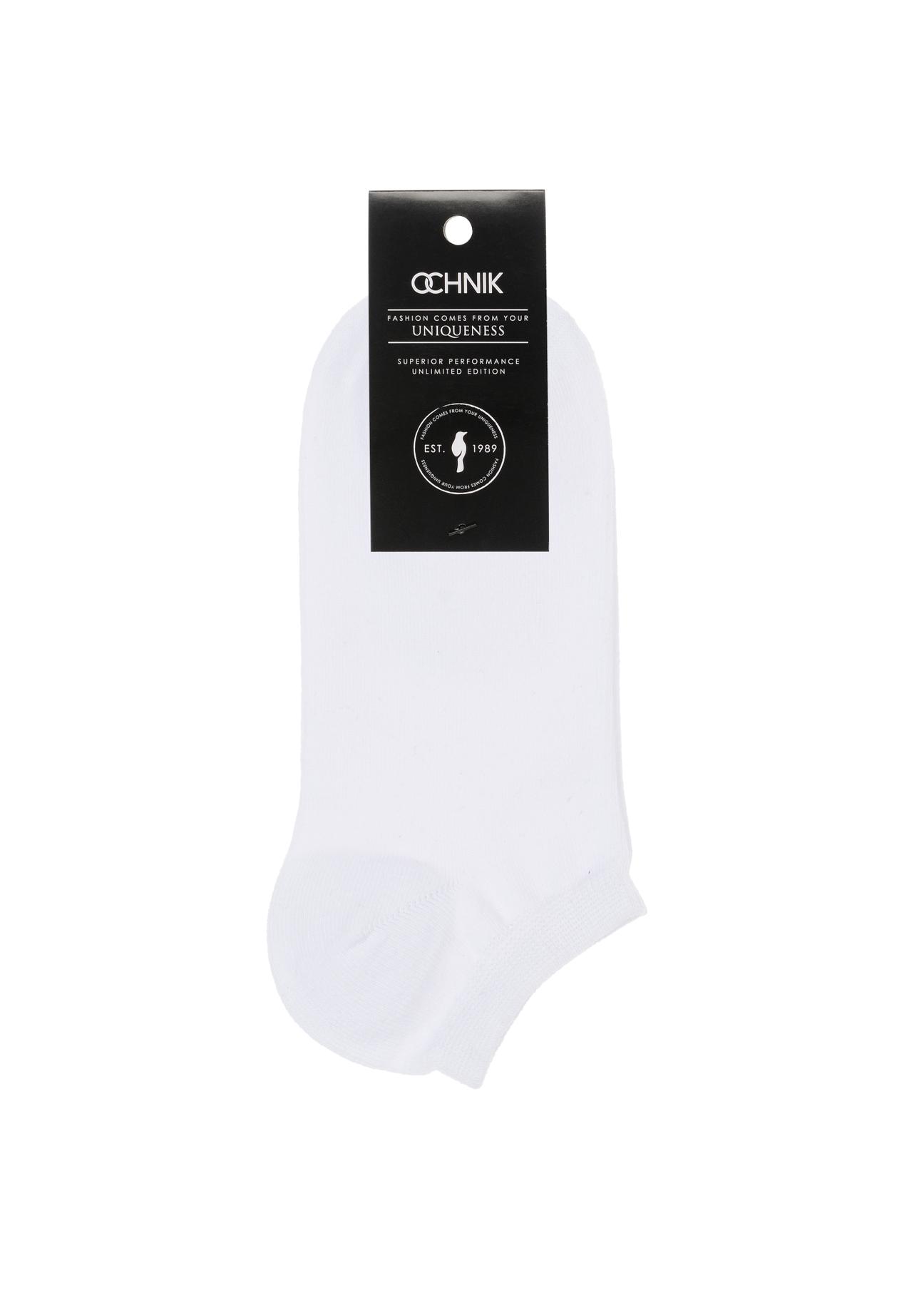 Men's short white socks SKAMT-0151A-11(W23)-02