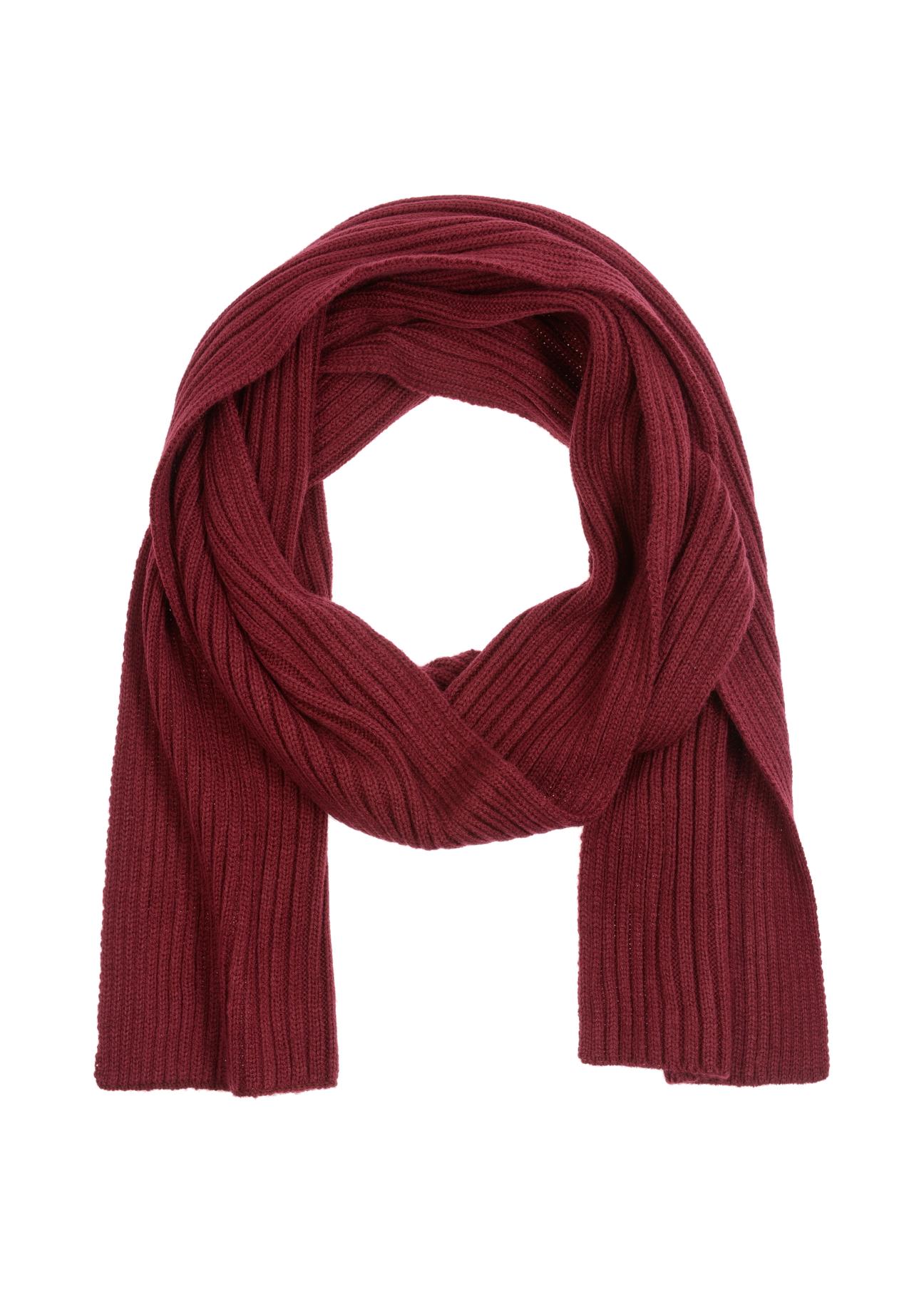 Maroon men's scarf SZAMT-0016-49(Z23)-03