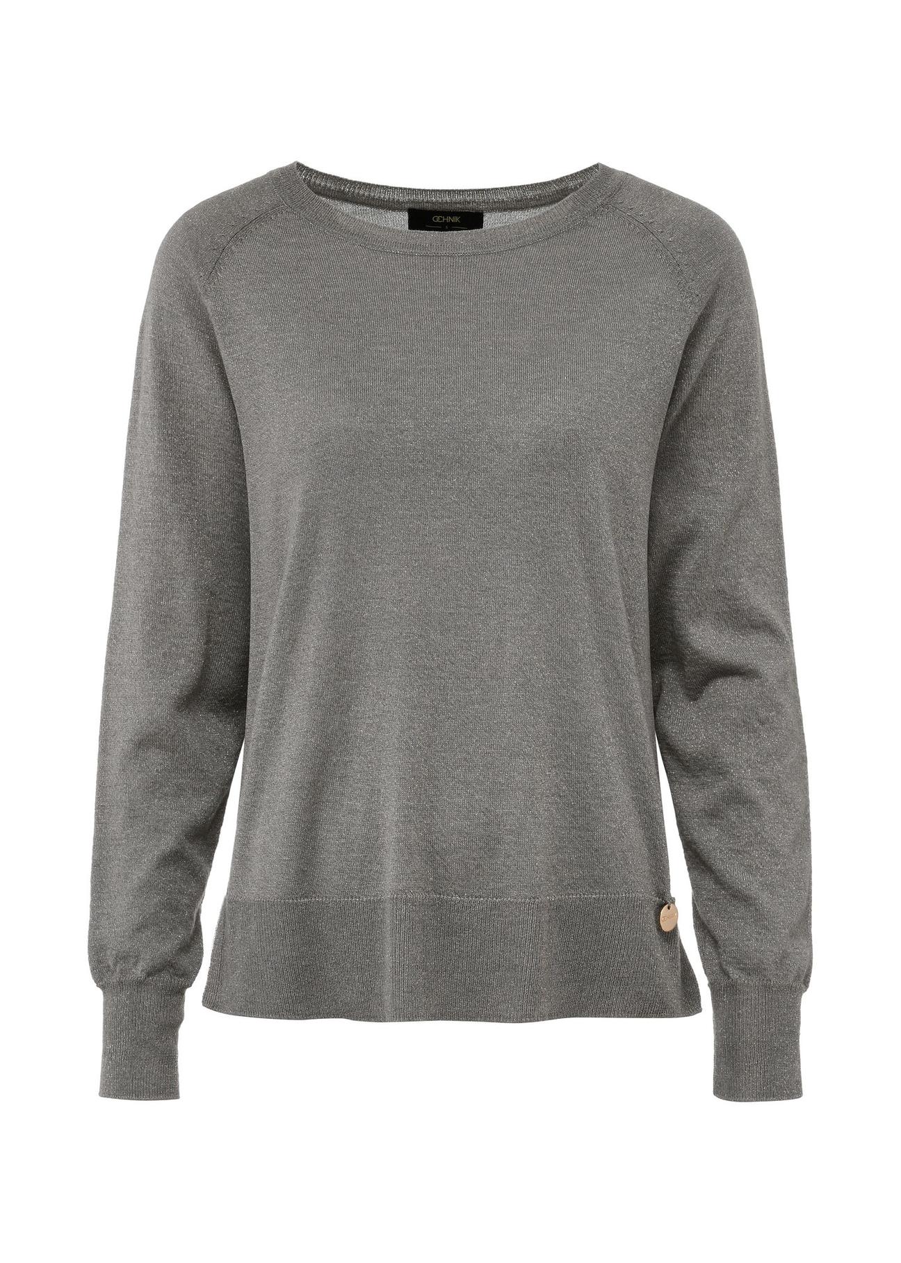 Light gray women's sweater SWEDT-0226-91(Z24)-03