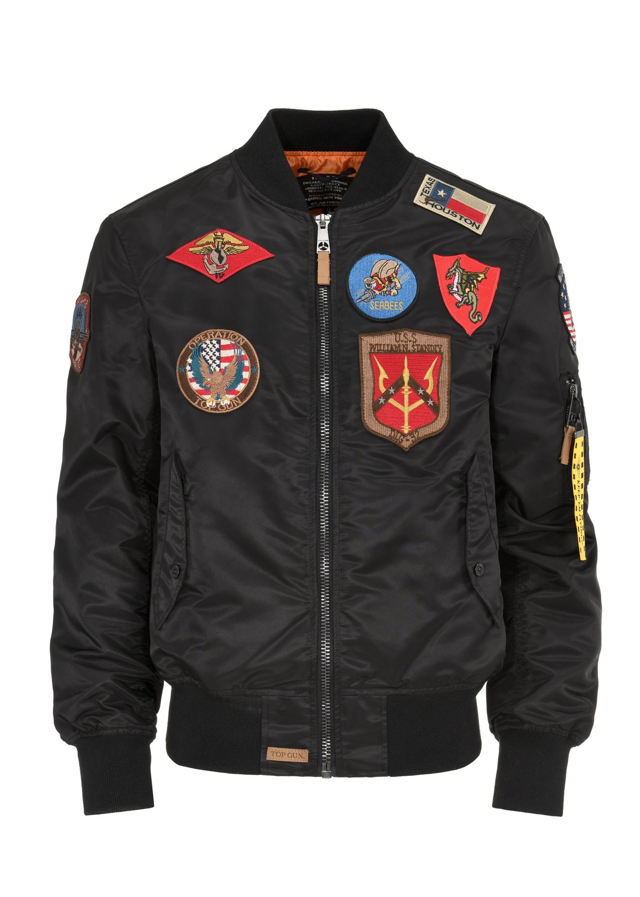 Black men's jacket by Top Gun KURMT-0279-99(W24)-04