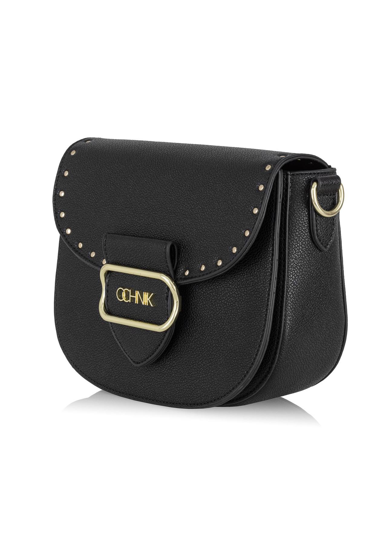 Women's small black mailbag TOREC-0880-99(W24)-02