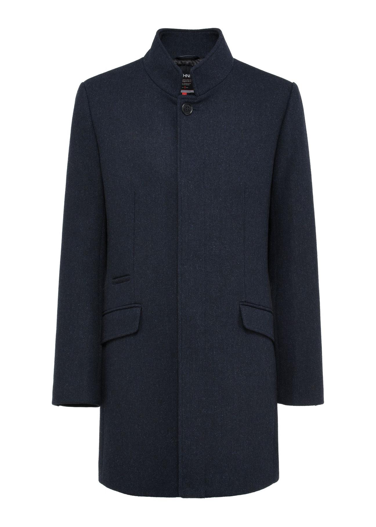 Navy blue men's coat PLAMT-0004-69(Z24)-01