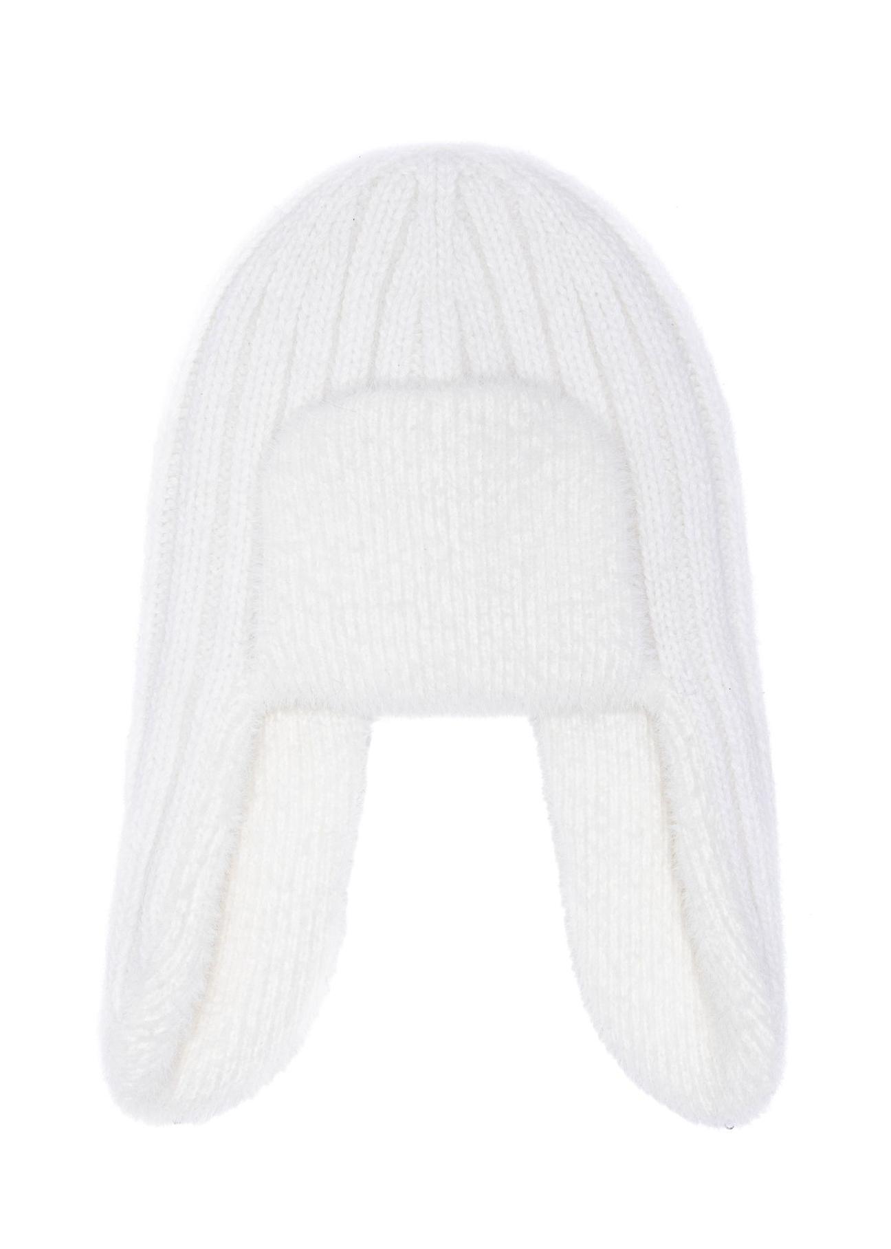 Cream women's winter hat CZADT-0185-12(Z24)