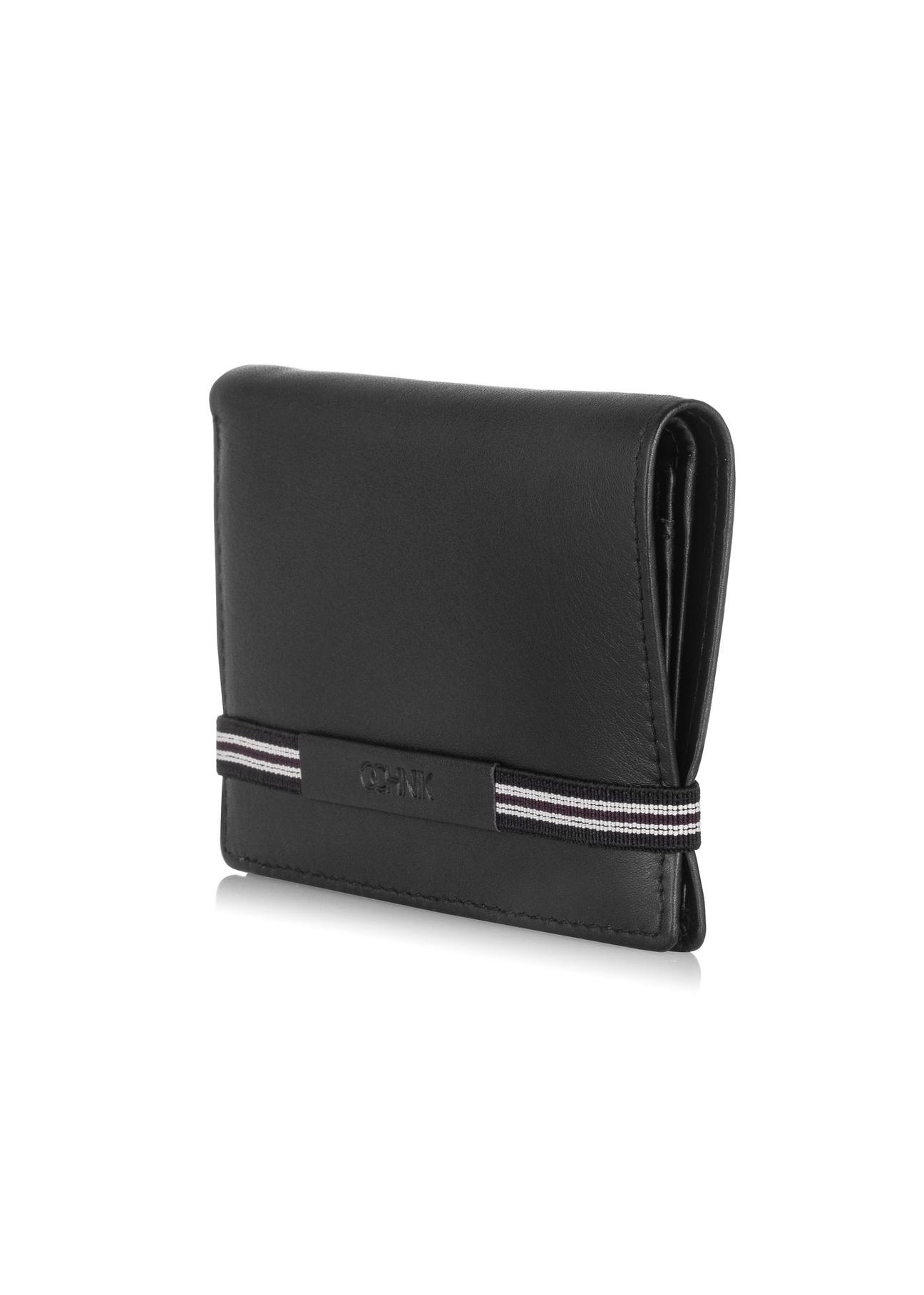 Men's leather wallet with elastic band PORMS-0516-99(W24)-02