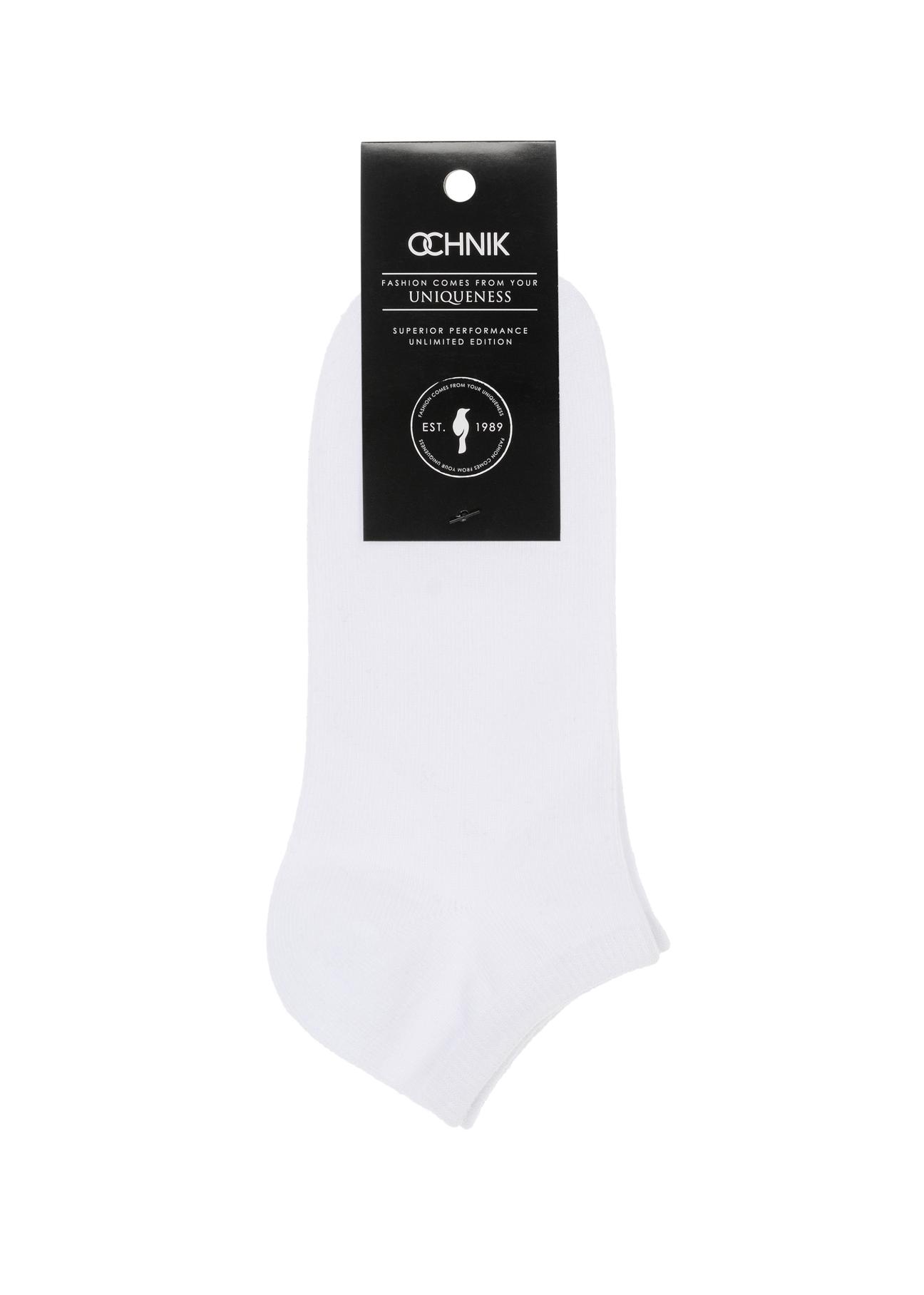 Women's short white socks SKADT-0053A-11(W23)-02