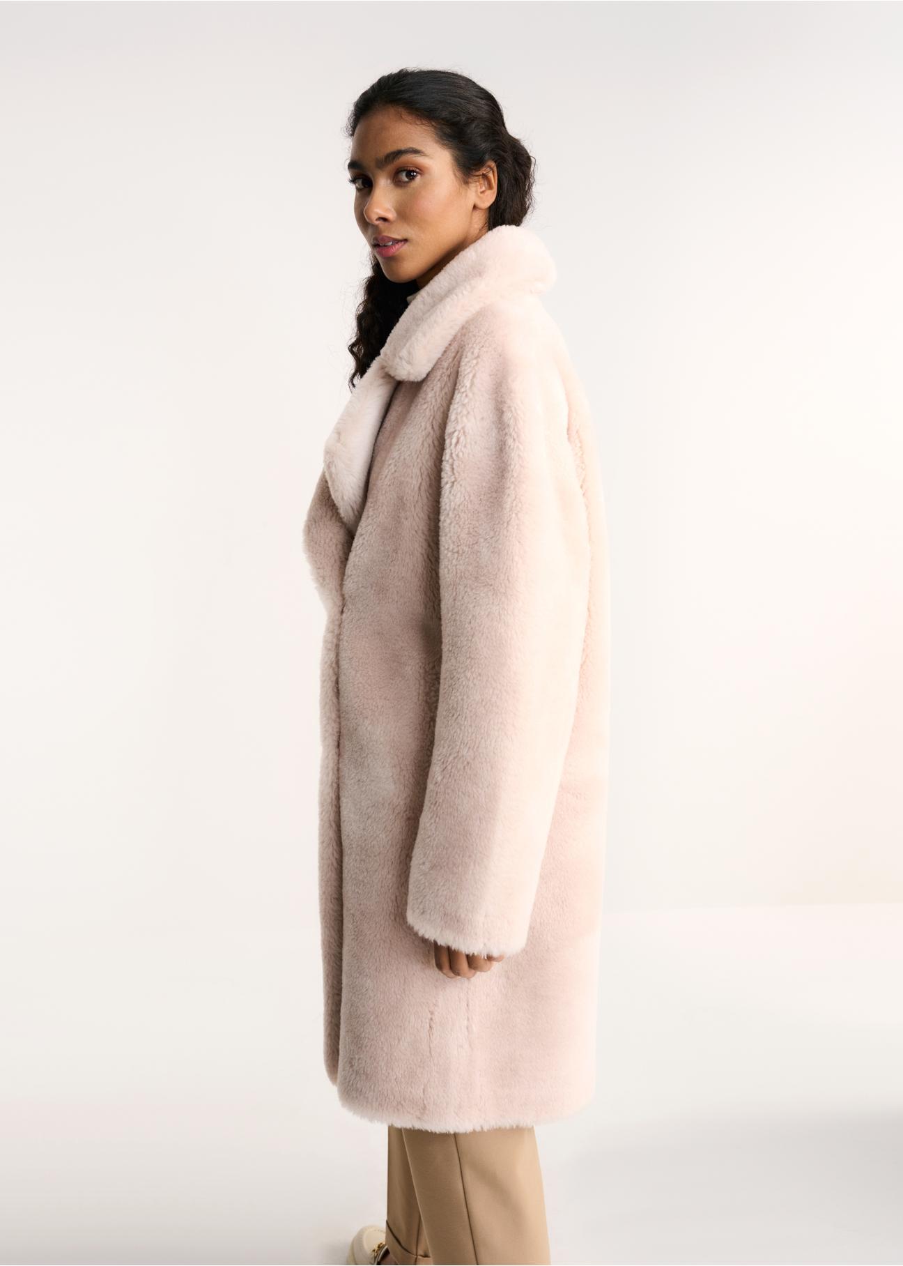 Women's oversize wool fur coat FUTDW-0016-81(Z22)-04