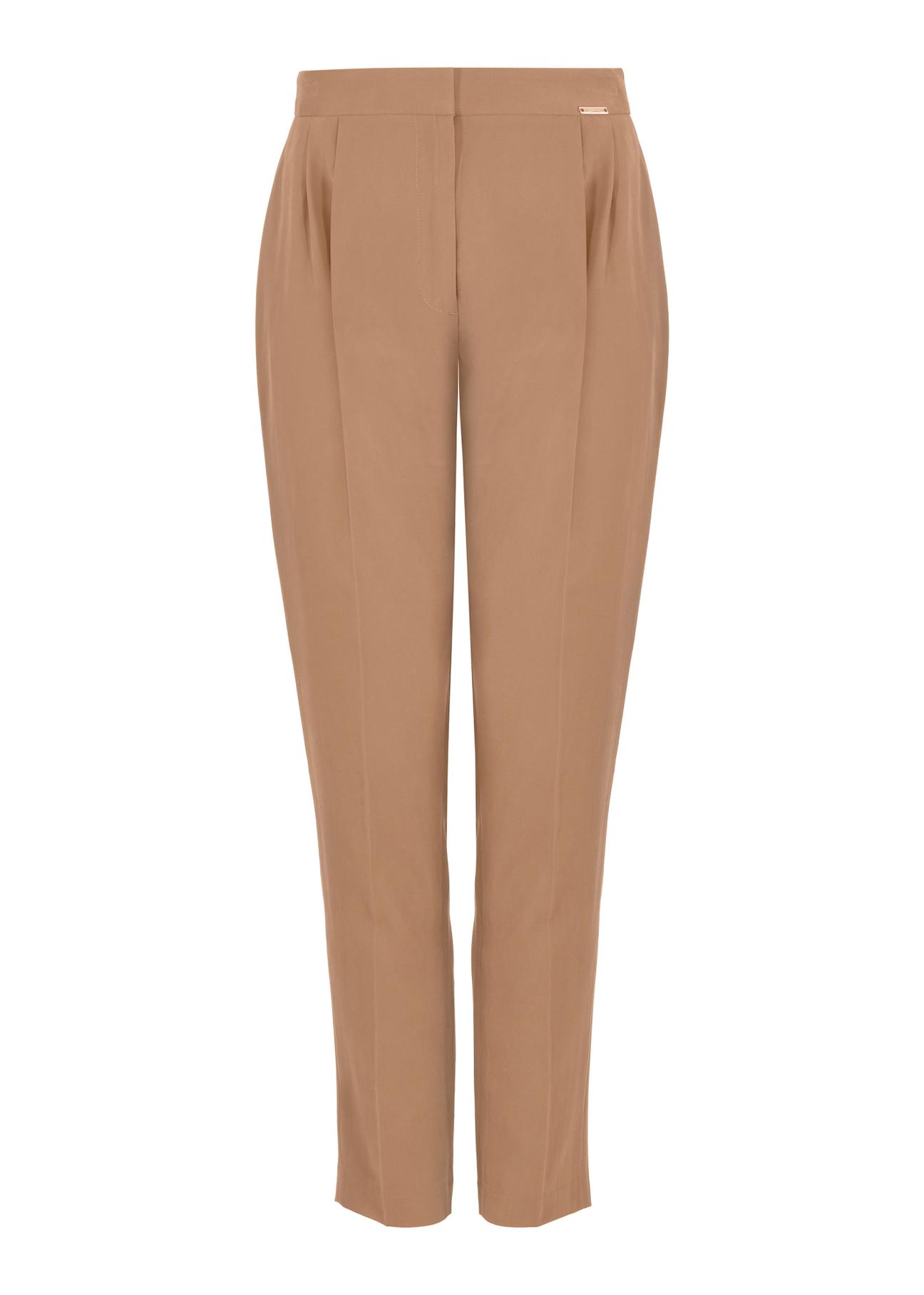 Women's camel tailored pants SPODT-0091-24(W24)-05