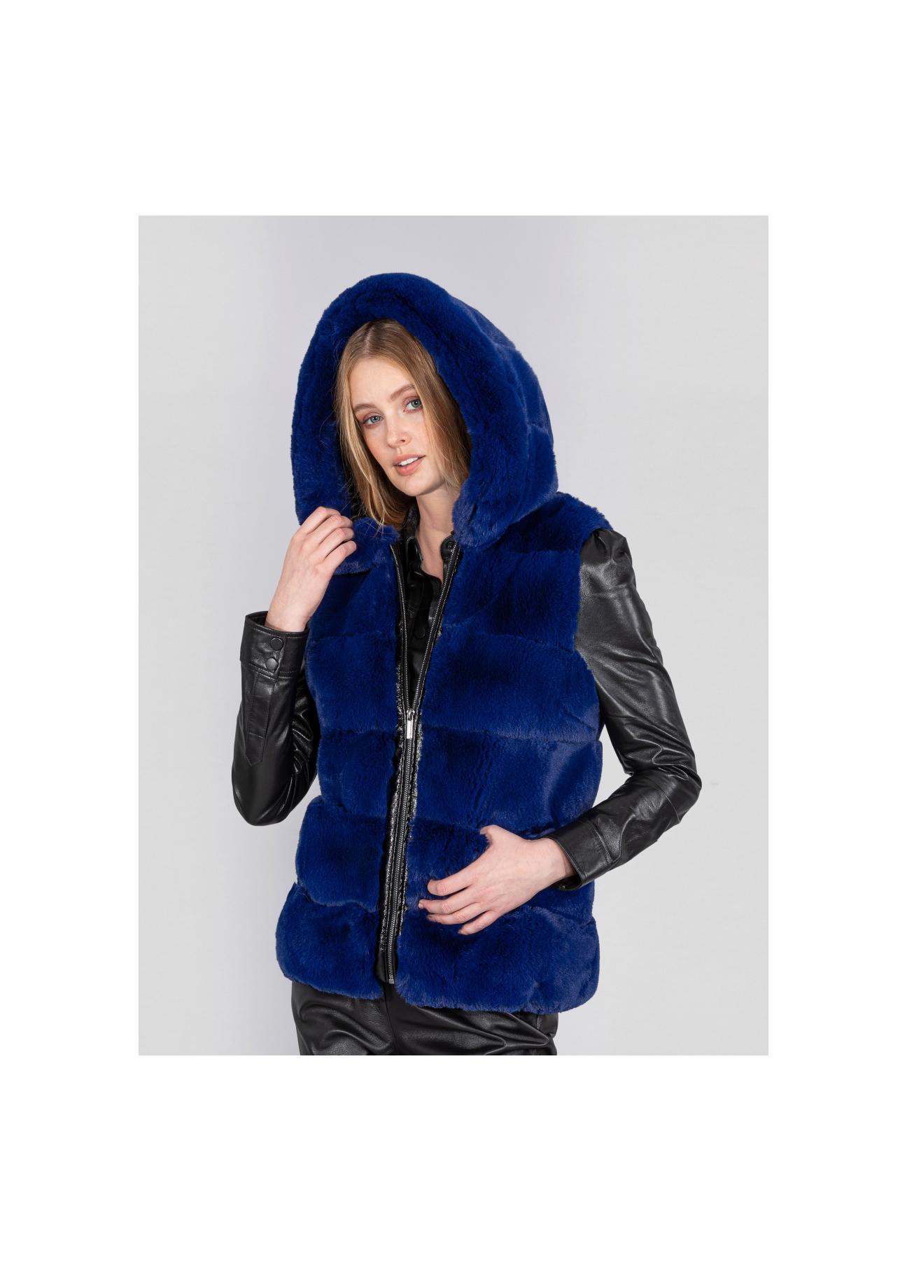 Cobalt women's hooded vest KAMDT-0019-61(Z20)-01