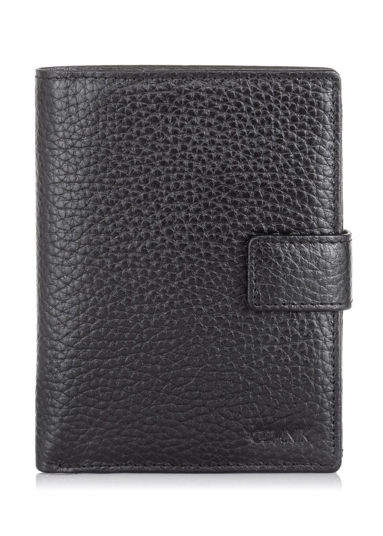 Men's leather clasp wallet PORMS-0525-99(W23)-01